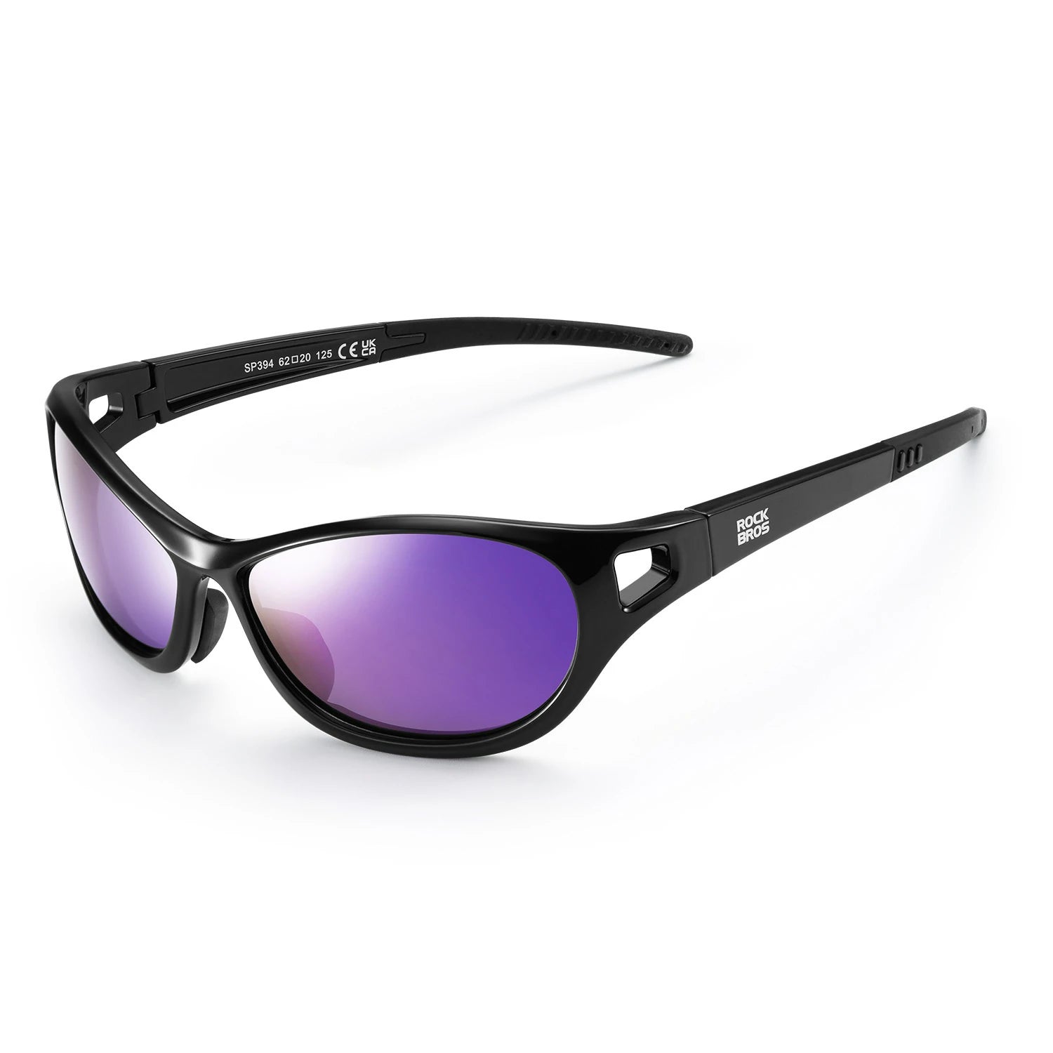 Polarised Sports Sunglasses Lightweight UV400 Protection SP394#color_Black Blue