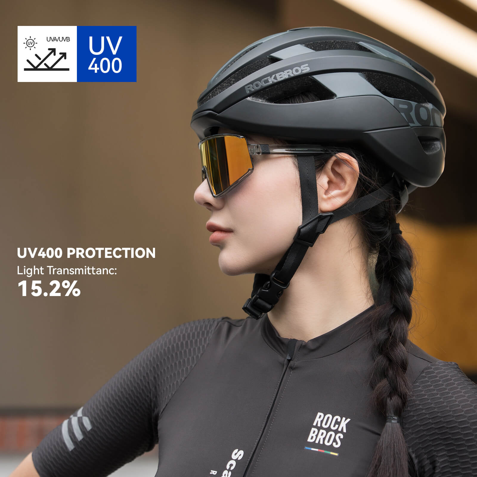 rockbros polarized cycling sunglasses with antifog lenses and uv400 protection #Color_Red