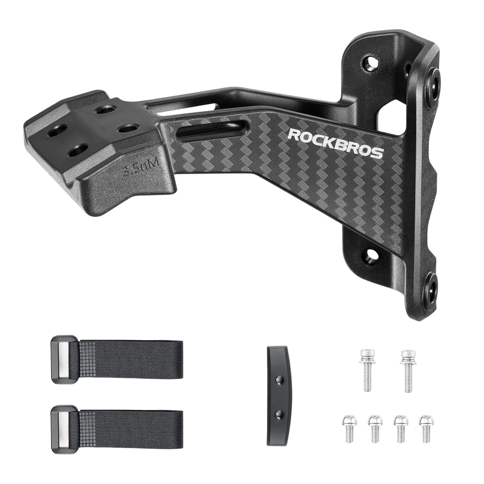 ROCKBROS rear saddle bottle cage mount, designed for triathlon and long-distance rides, allowing secure and accessible bottle placement behind the seat.