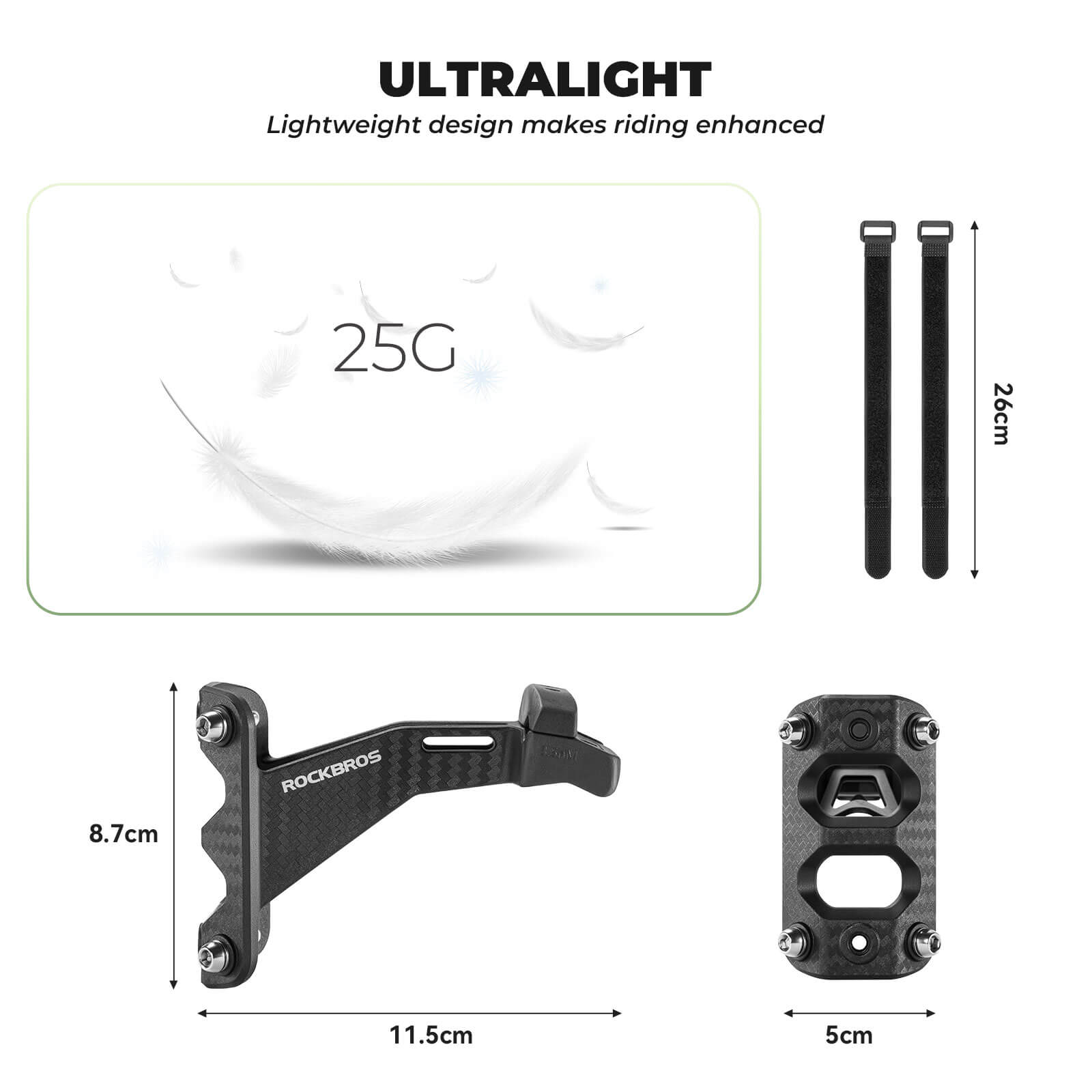 ROCKBROS rear saddle bottle cage mount, designed for triathlon and long-distance rides, allowing secure and accessible bottle placement behind the seat.