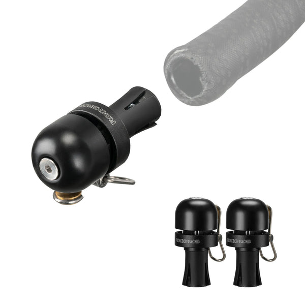 ROCKBROS Road Bike Bell Handlebar Plug – Smart, Compact & Loud! #Type_Black(2piece)