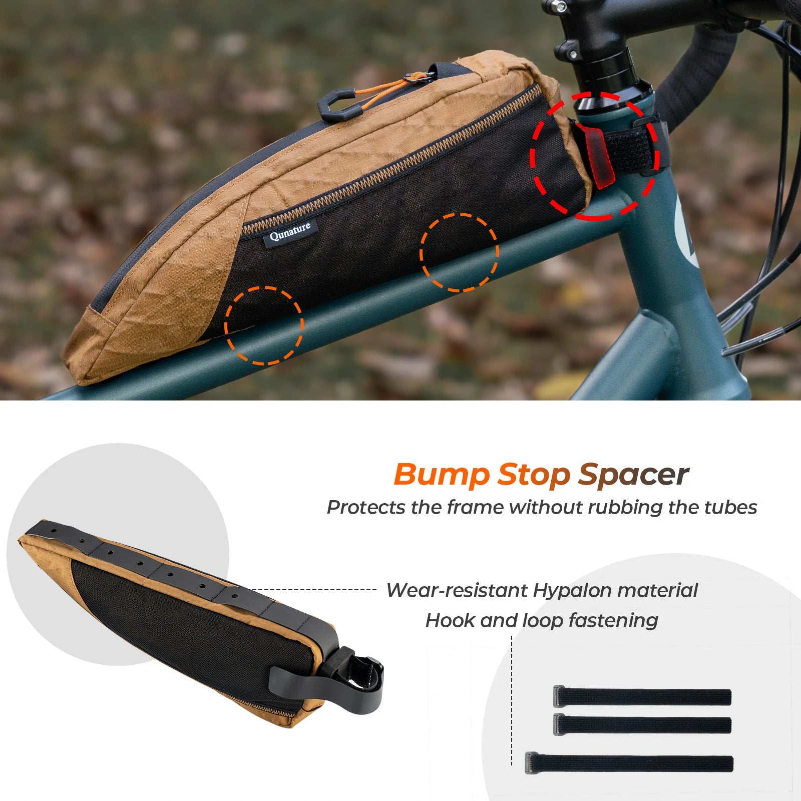 Bikepacking Frame Bag Top Tube Bag For Gravel Bike