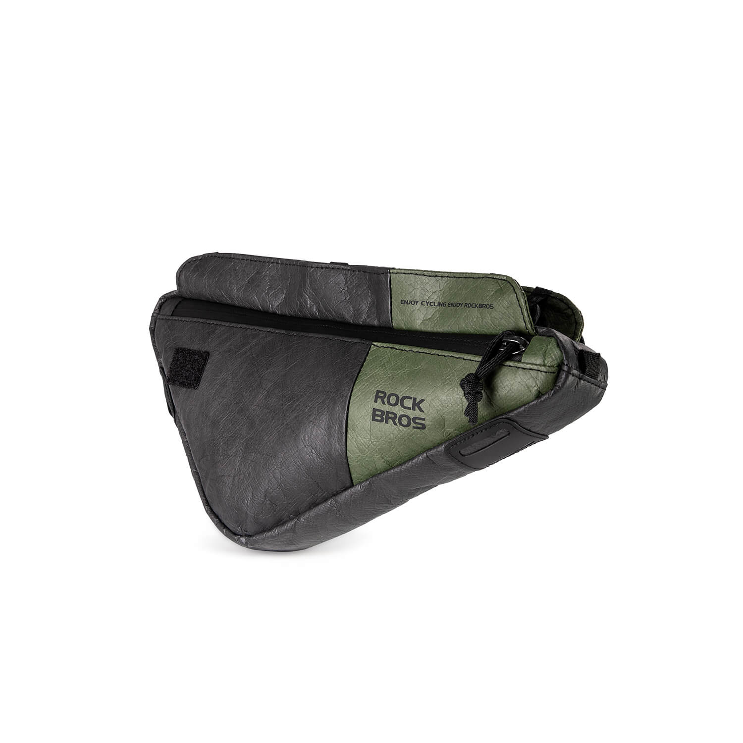 rockbros ultralight tyvek triangle frame bag, 0.7 litre capacity, with detachable shoulder strap and reflective logo
