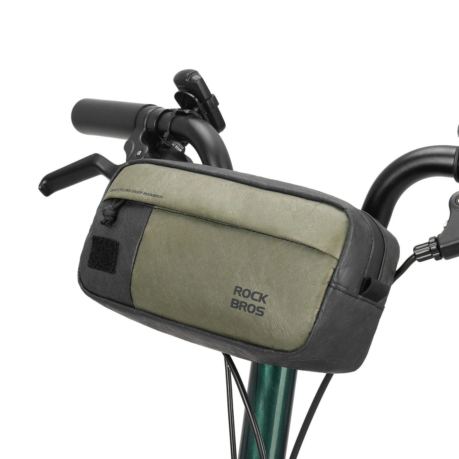 rockbros db001 tyvek® handlebar bag in matte black