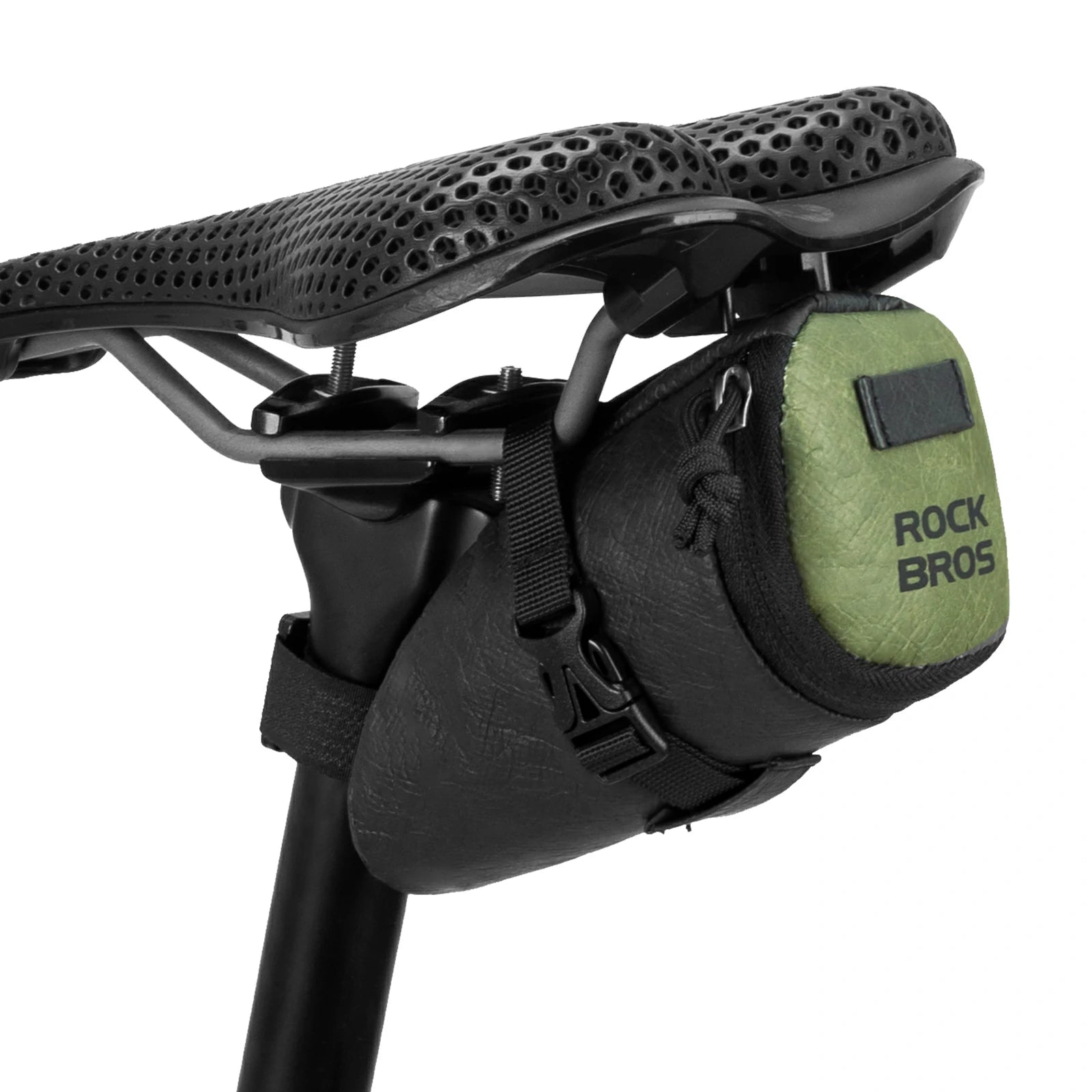 rockbros 0.2 l tyvek® saddle bag in matte black