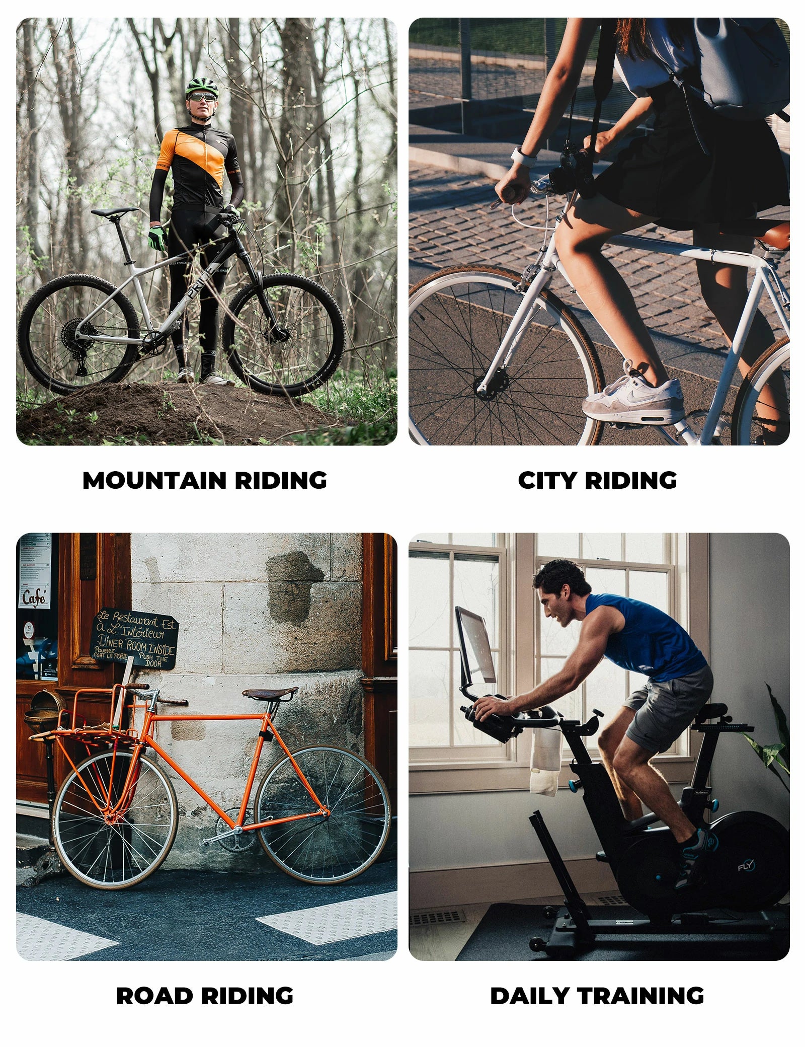 Unisex Lock-Free Bike Shoes CR4