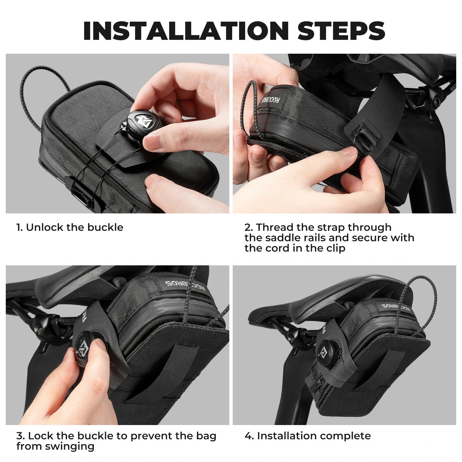 rockbros versatile 2-in-1 saddle bag