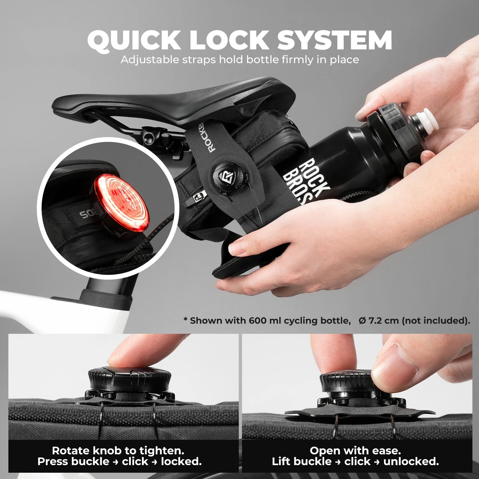 rockbros versatile 2-in-1 saddle bag