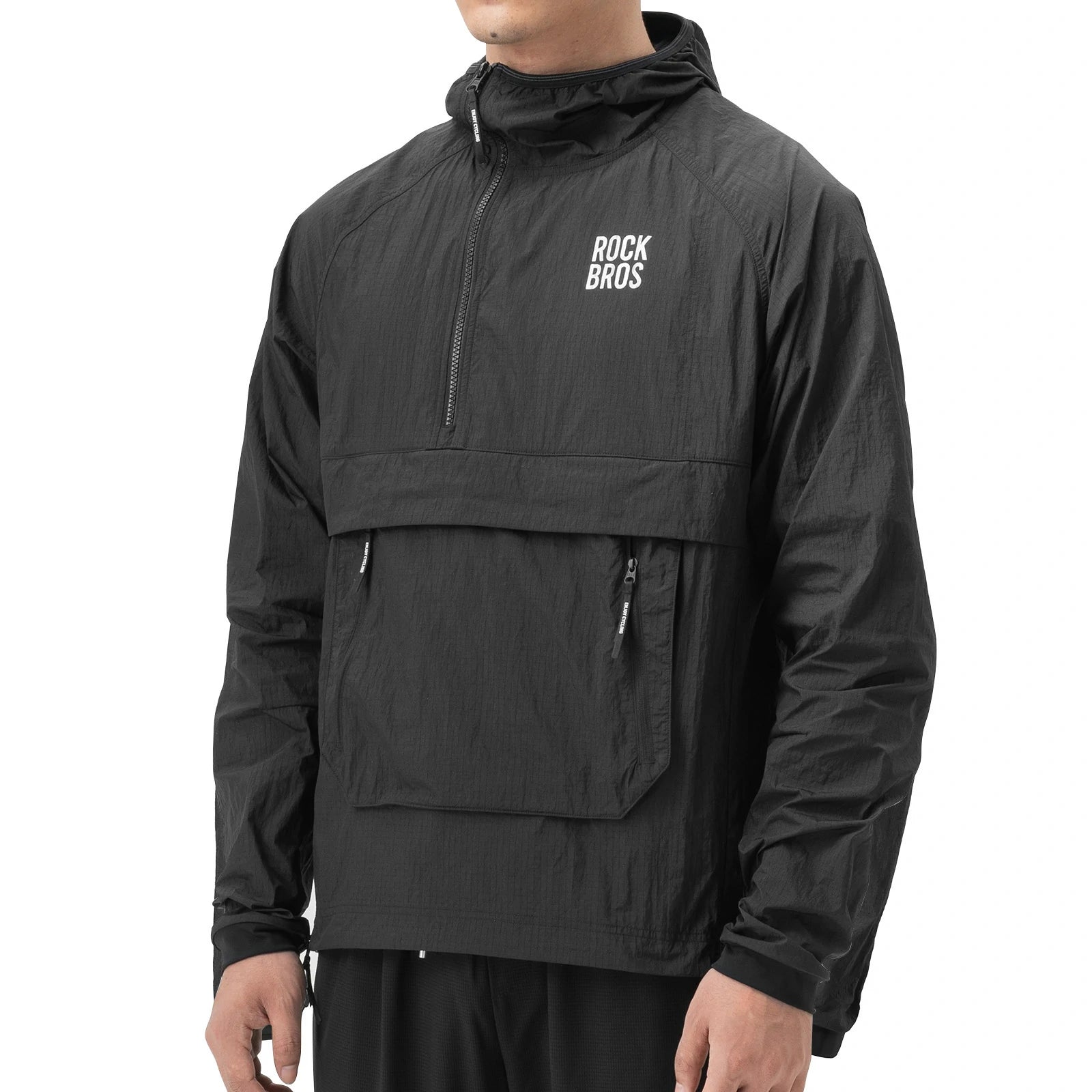 Windproof Cycling Jacket with Magnetic Pocket Water