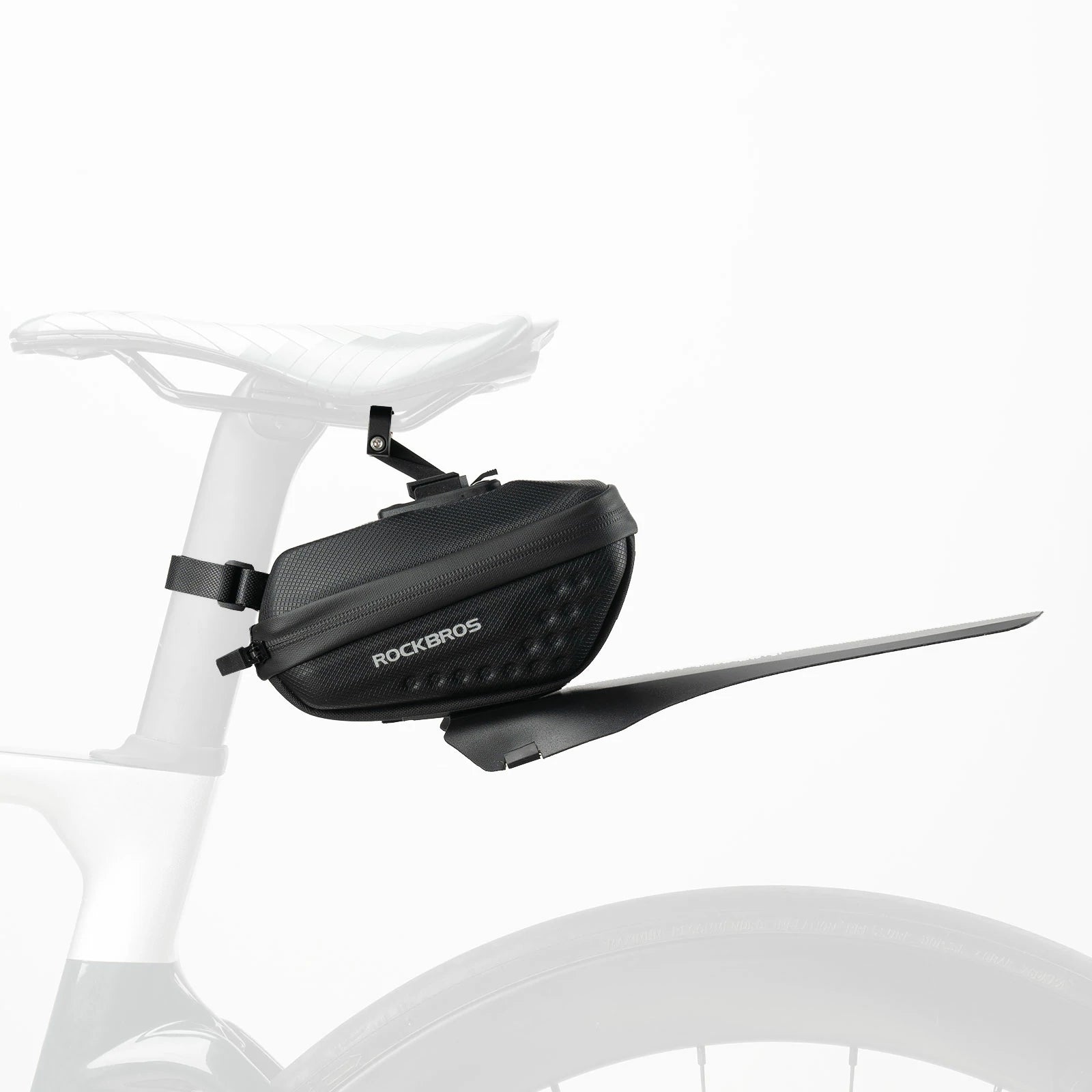 Cycling saddle bag 0.8L with mudguard for MTB and road bikes#Capacity_0.8L