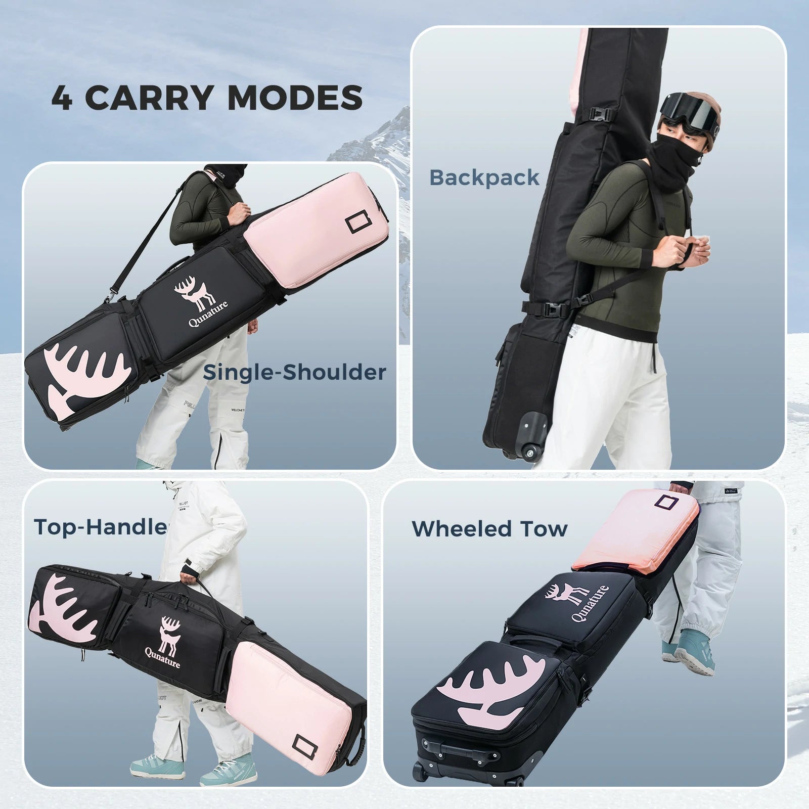 ski bag with wheels for snowboards