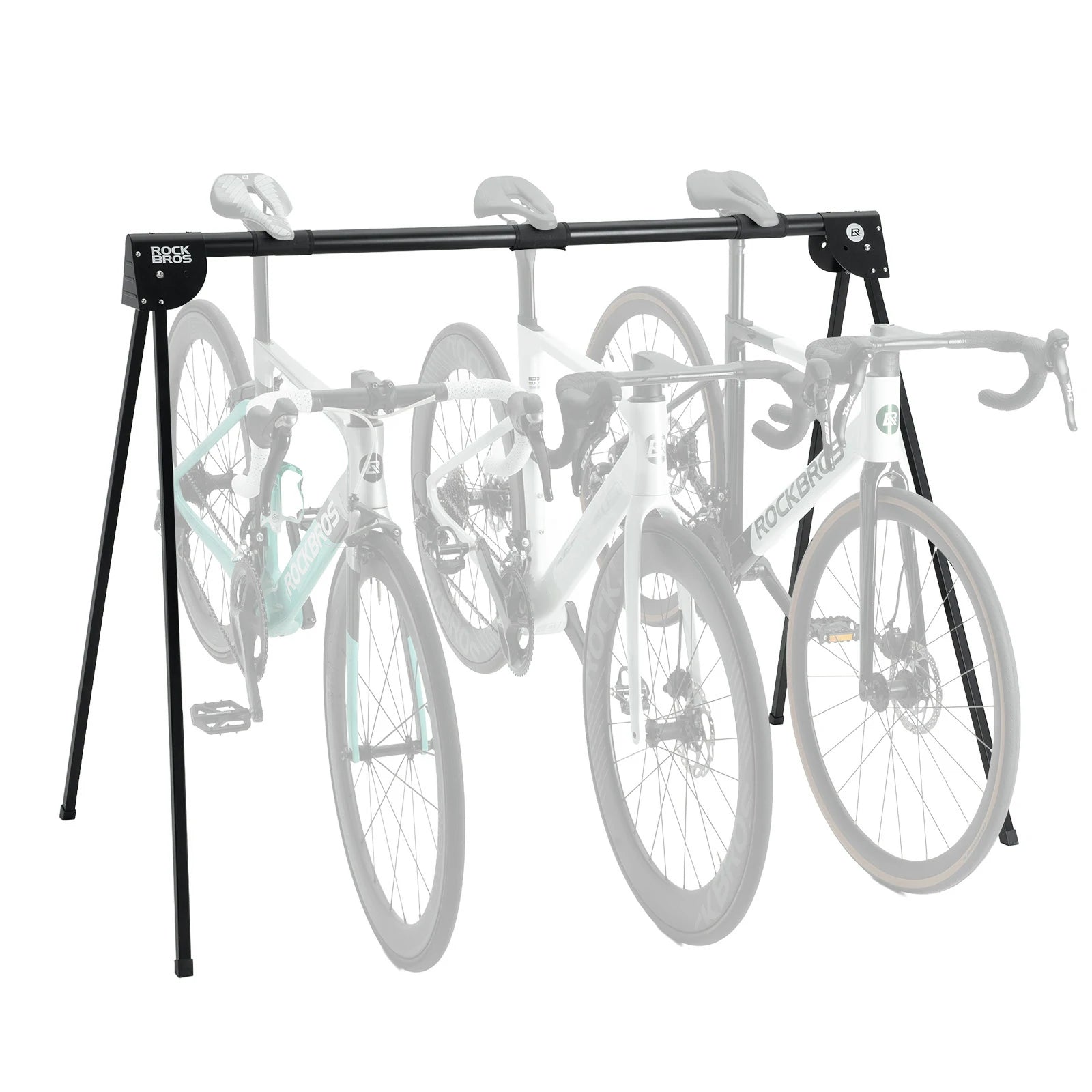 bicycle display stand for stable bike parking and storage at home or in the garage#Size_Three-bikes style