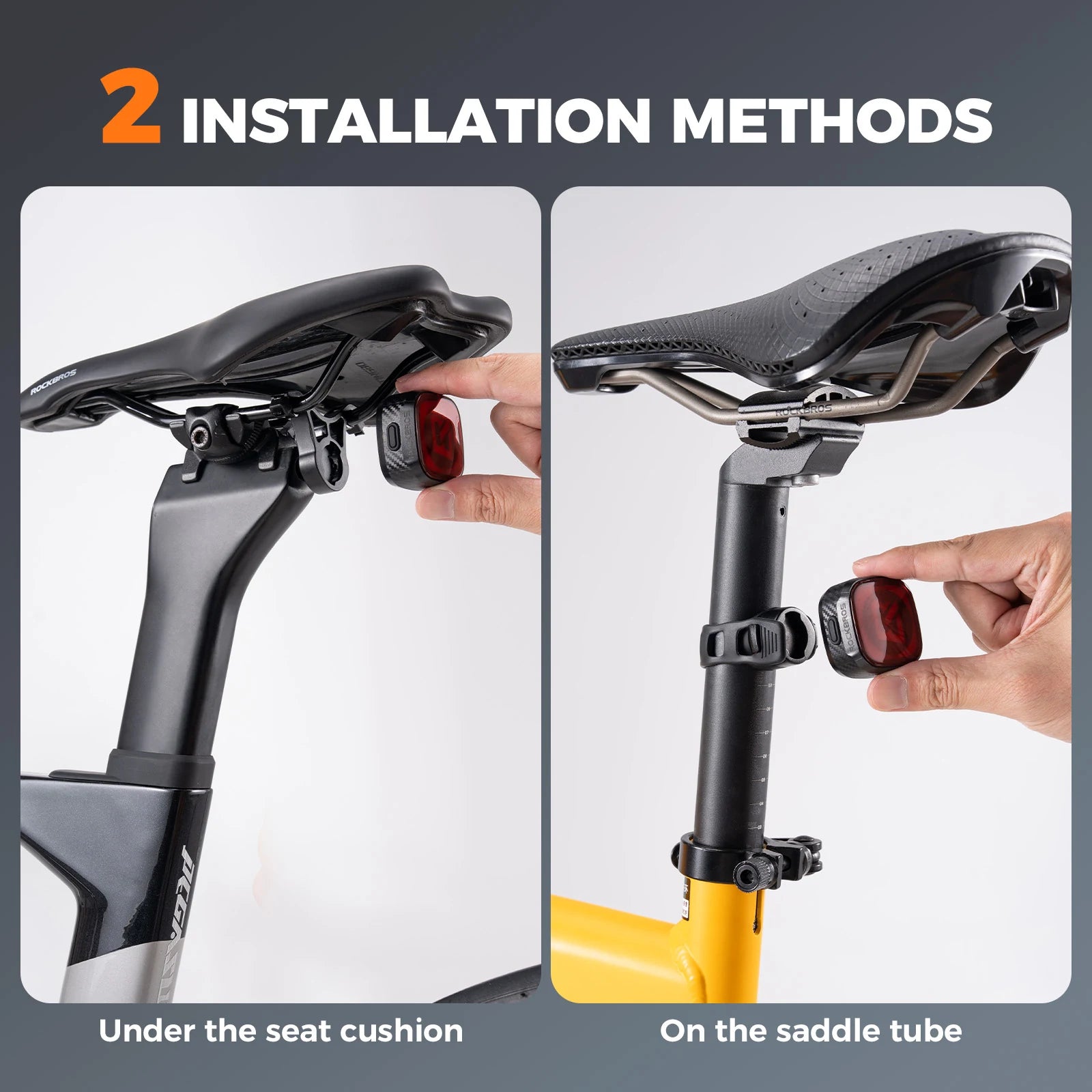 Smart Bike Rear Light with Brake Sensor & LED Display Q2MAX