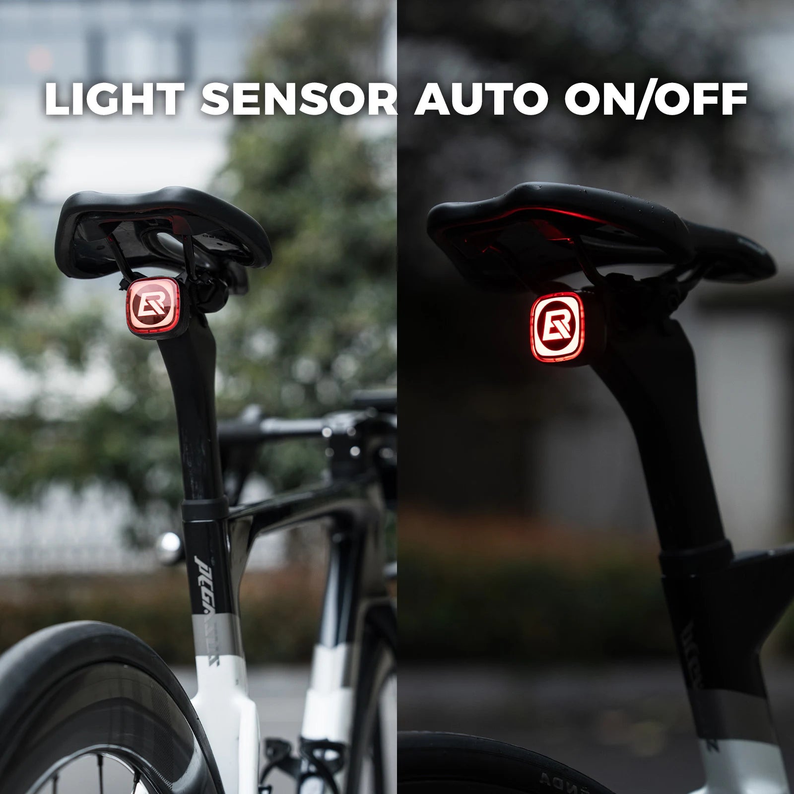 Smart Bike Rear Light with Brake Sensor & LED Display Q2MAX