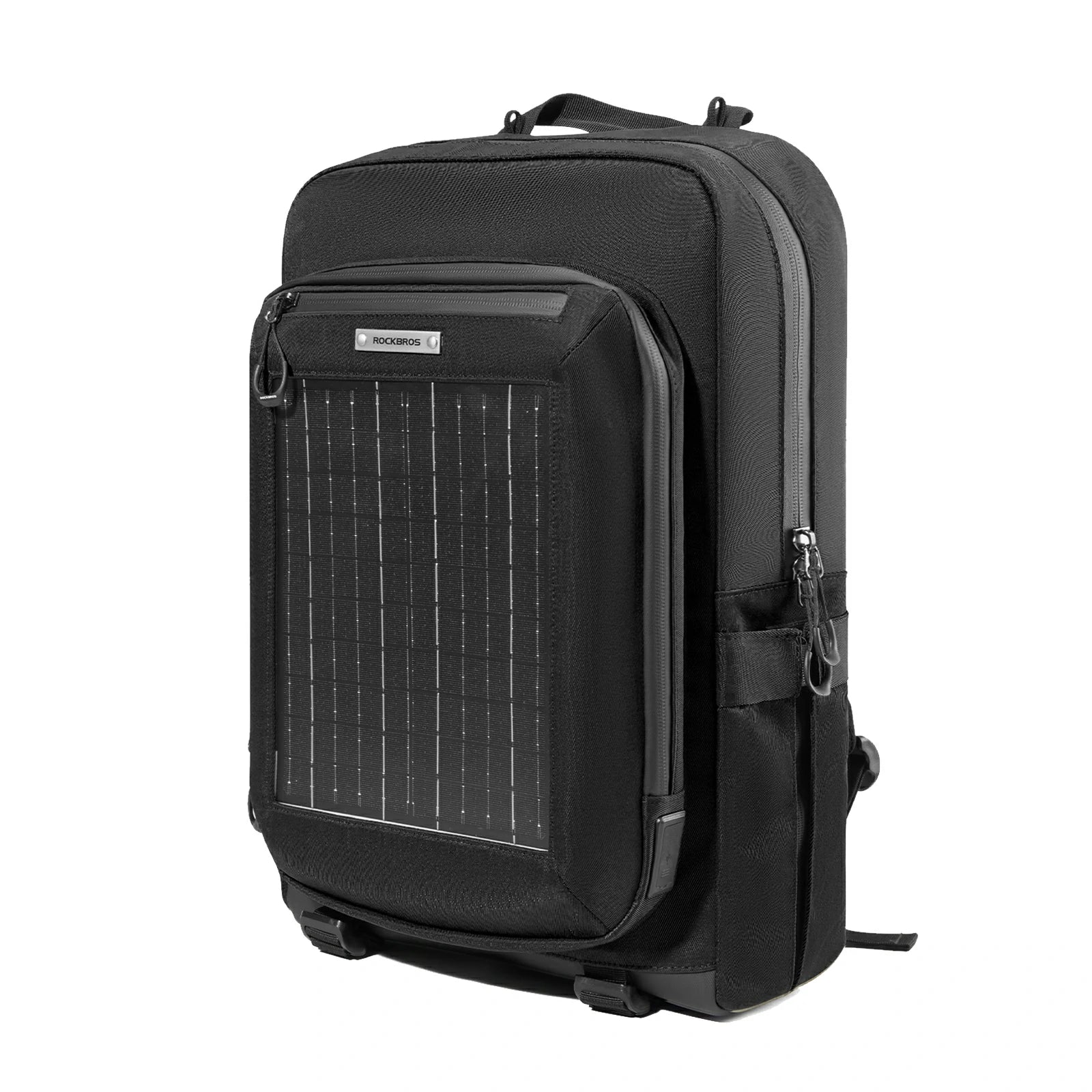 ROCKBROS solar backpack 20L with detachable 14W solar pane
l#Color_Black