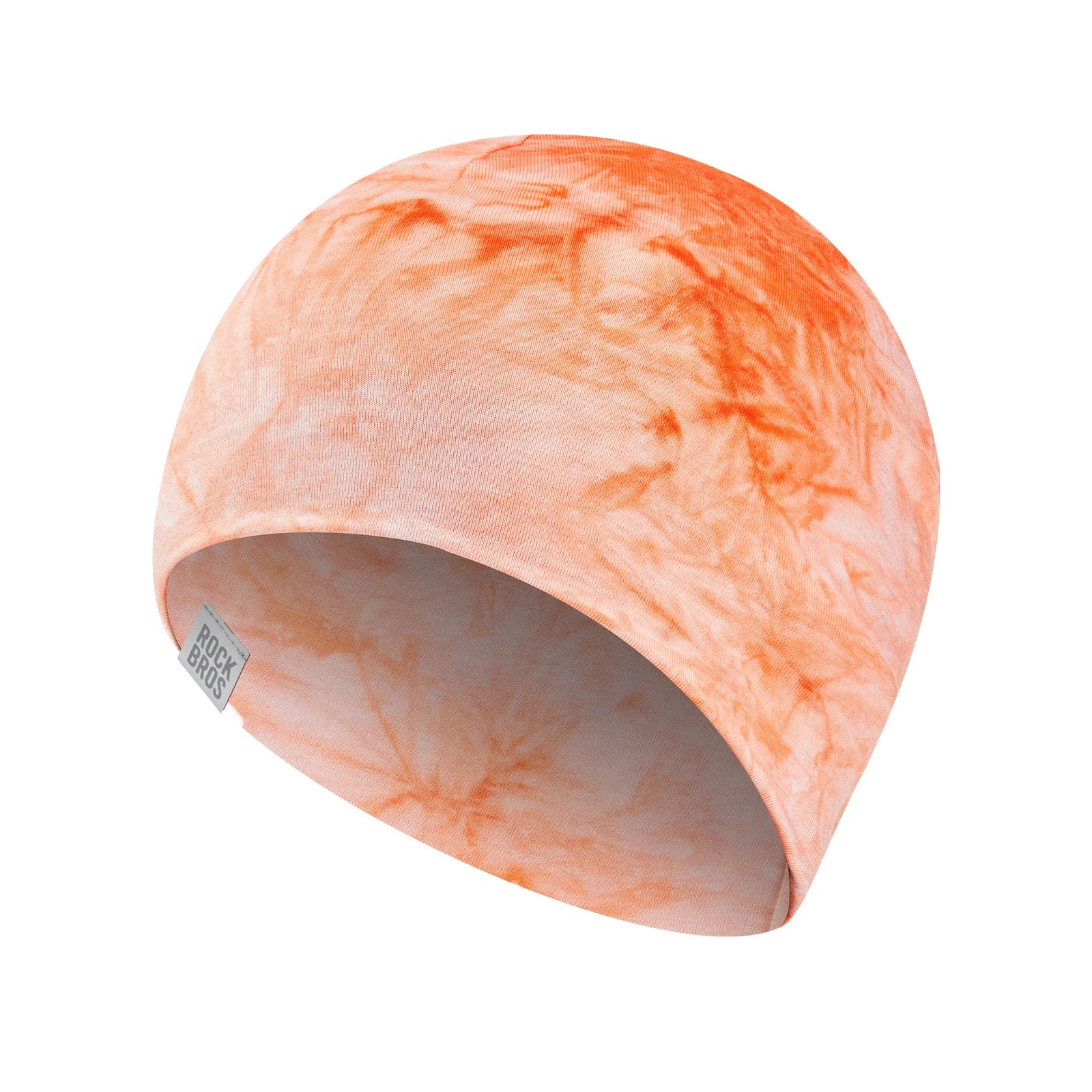 Tencel wool cycling skull cap#Color_Orange