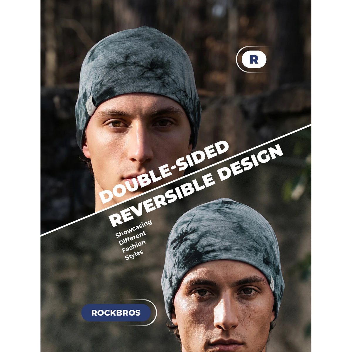 Tencel wool cycling skull cap