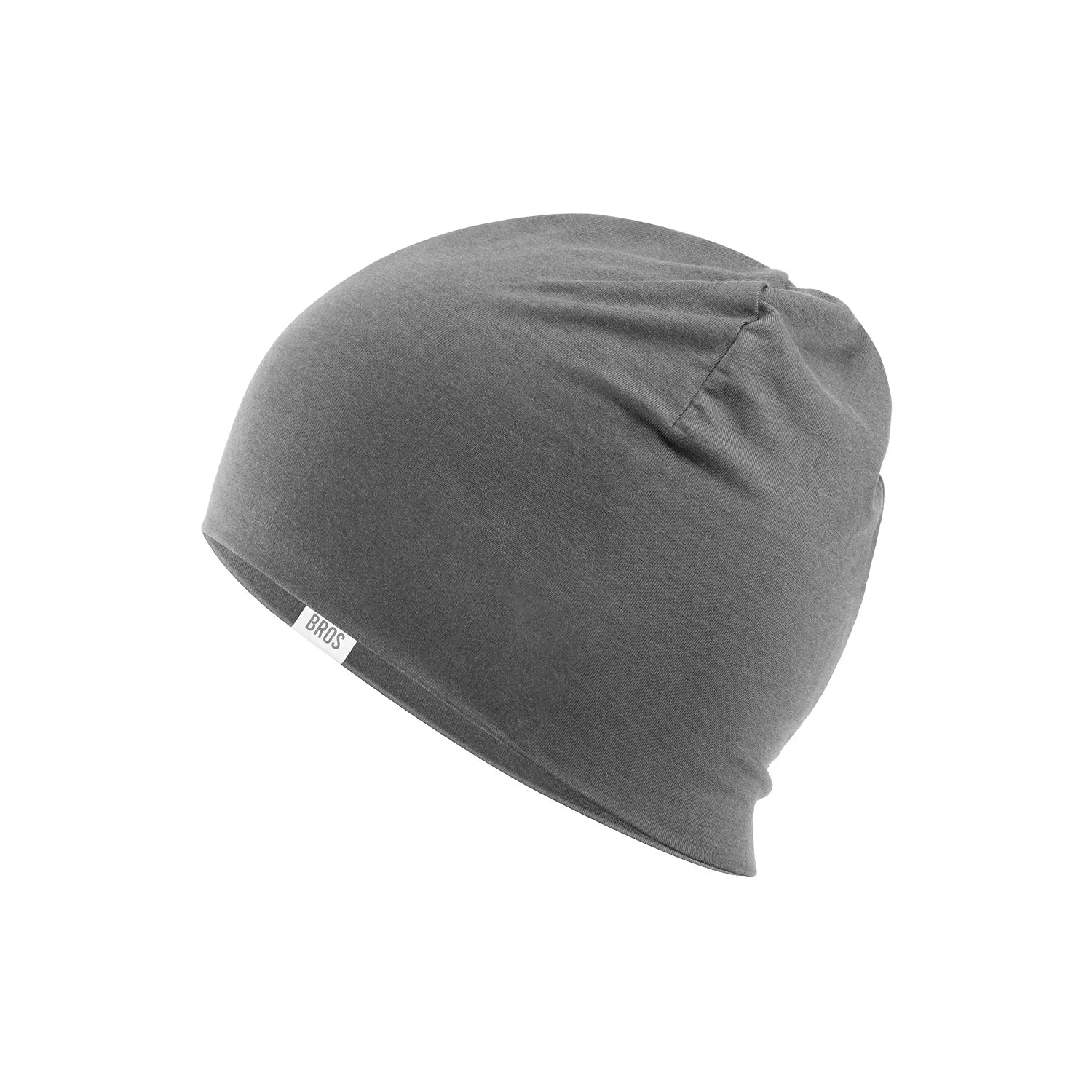 Warm windproof Tencel wool cycling skull cap with ear protection for cold weather rides.#Color_Light Gray