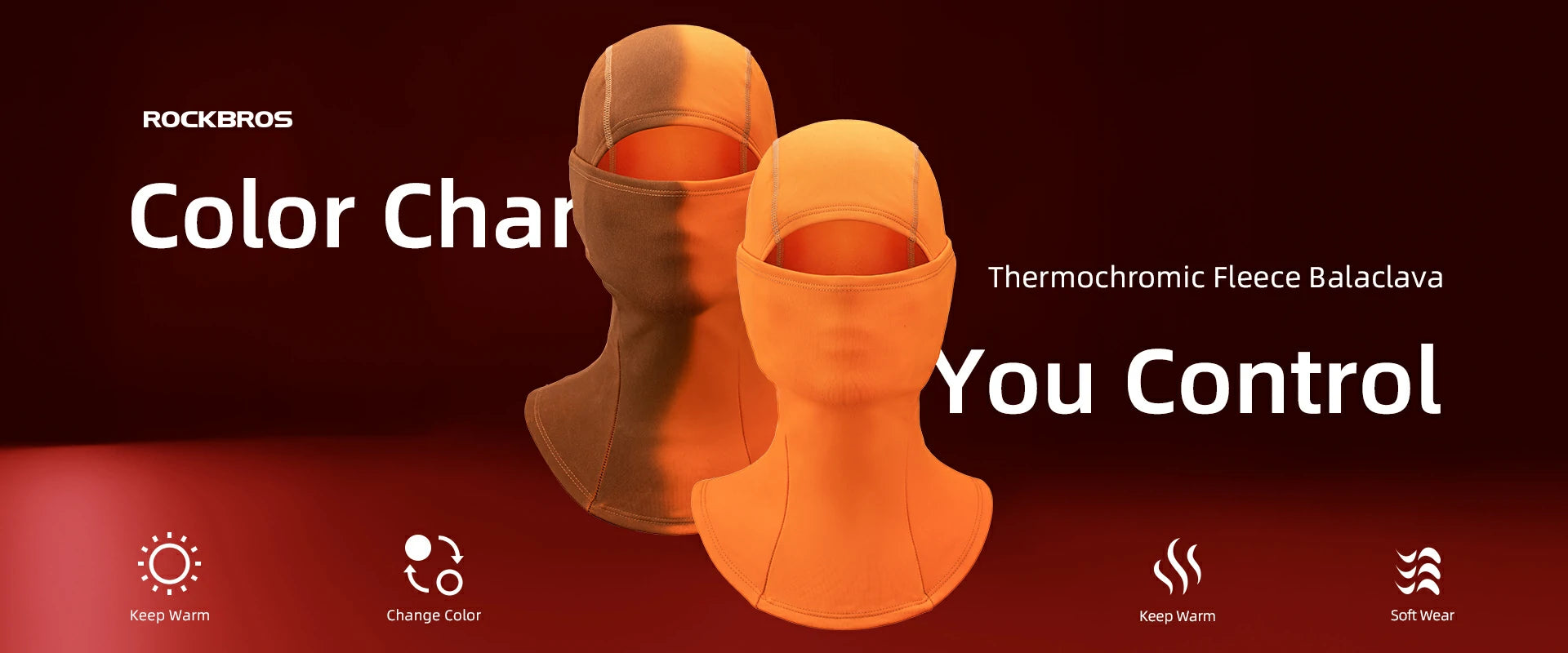 thermochromic fleece balaclava