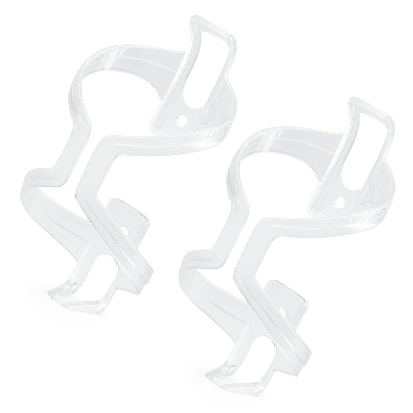 Transparent PC lightweight bike bottle cage 2 pack wide opening design#color_Transparent