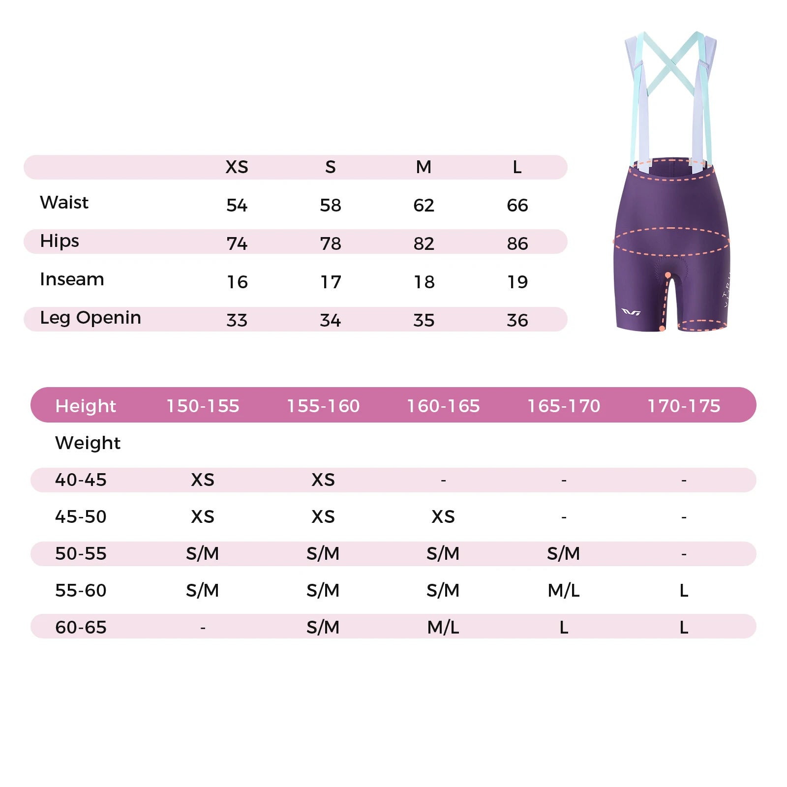 TVI Women's Cycling Bib Shorts - Ultimate Comfort & Style