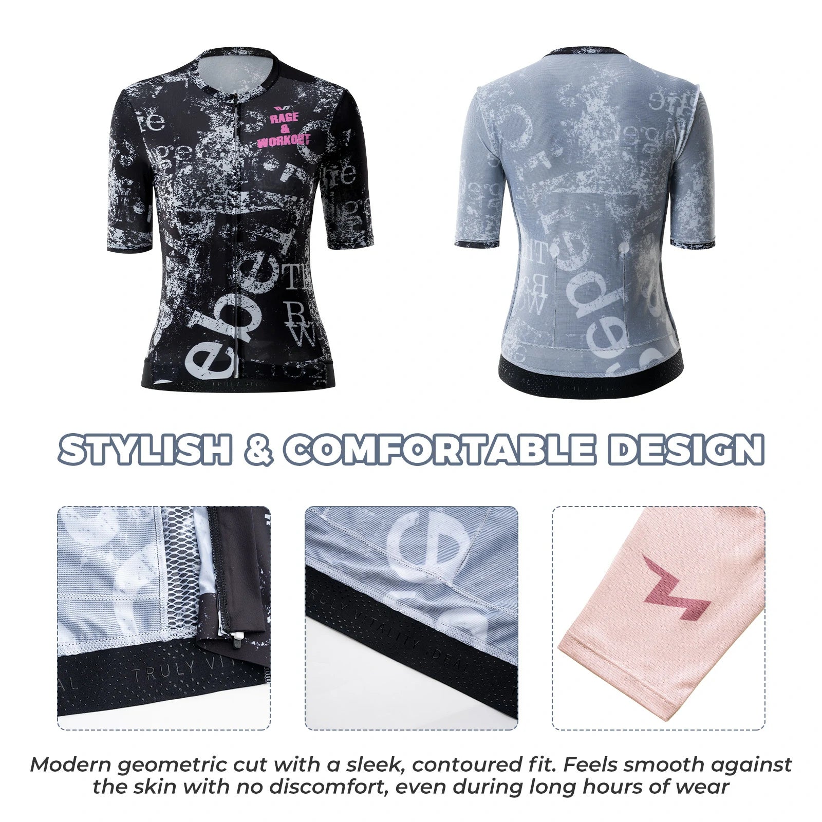 ROCKBROS tvi womens cycling jersey short sleeve lightweight