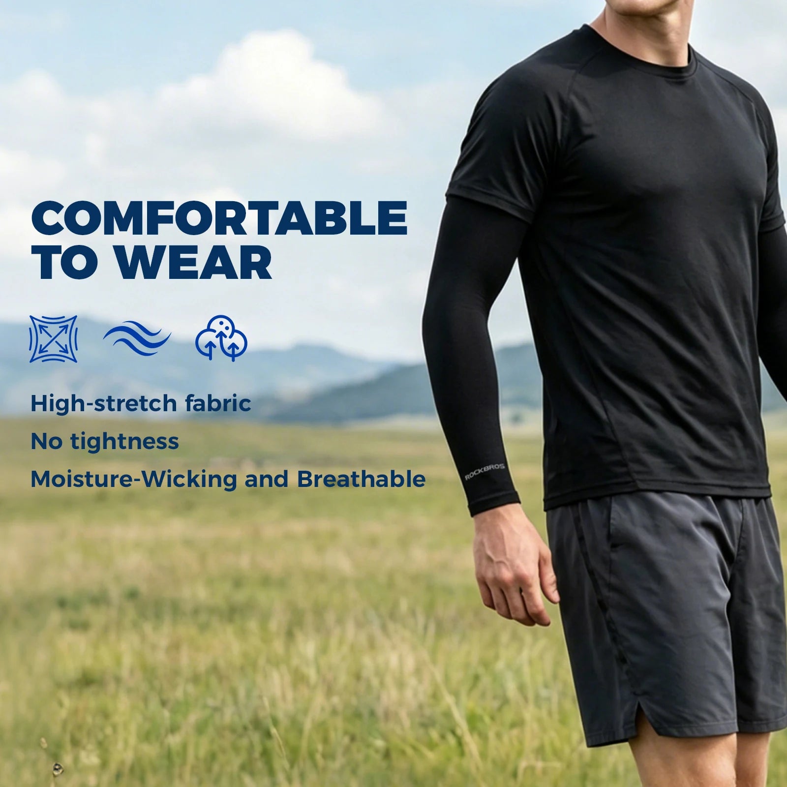UV Cycling Arm Sleeves UPF 50+ with Quick Dry Fabric