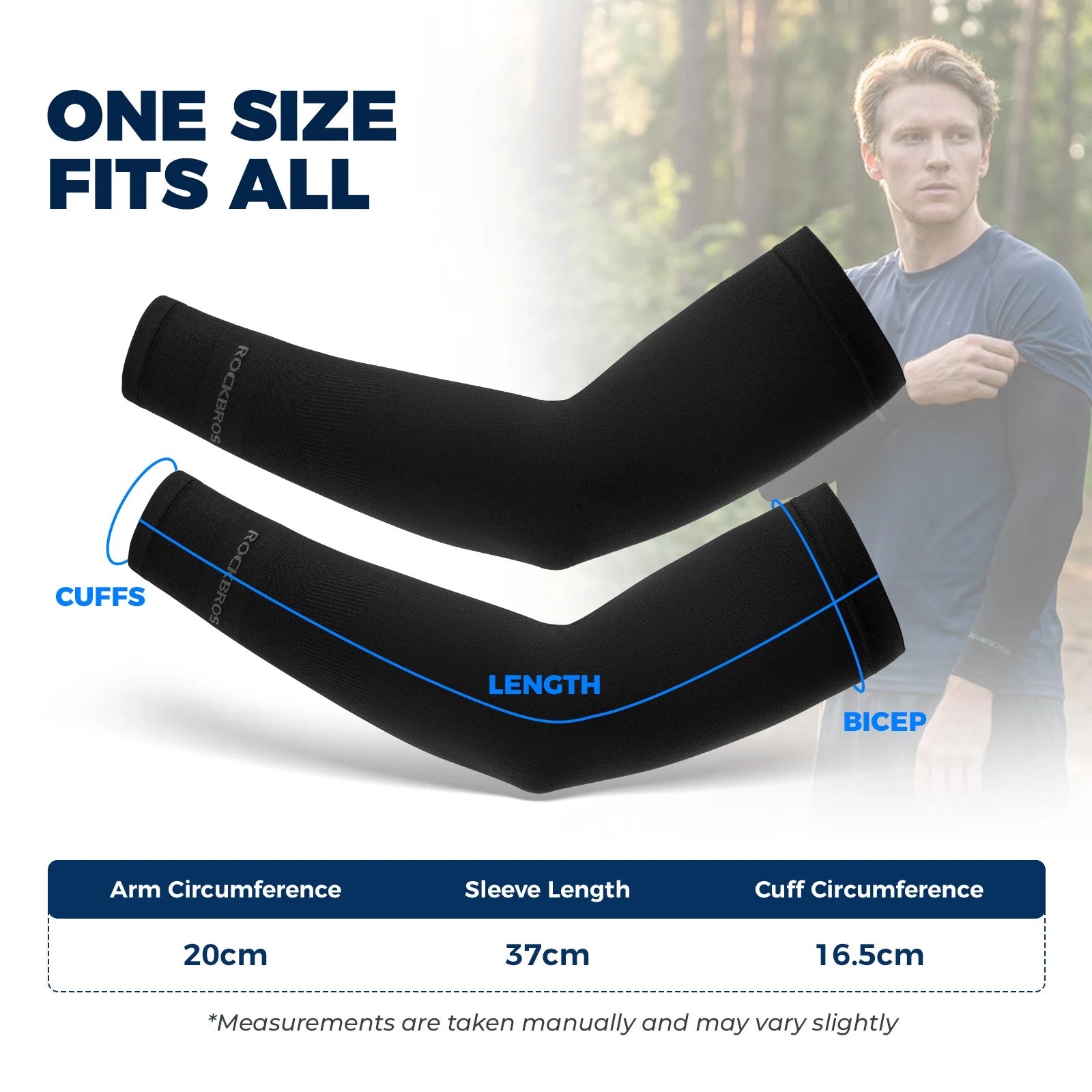 UV Cycling Arm Sleeves UPF 50+ with Quick Dry Fabric