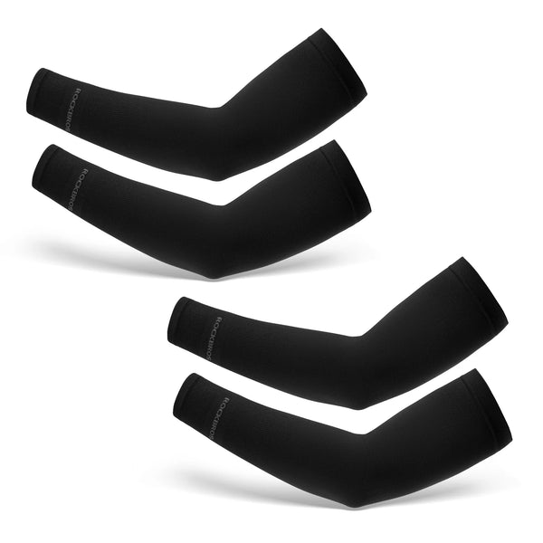 UV Cycling Arm Sleeves UPF 50+ with Quick Dry Fabric#Color_Black
