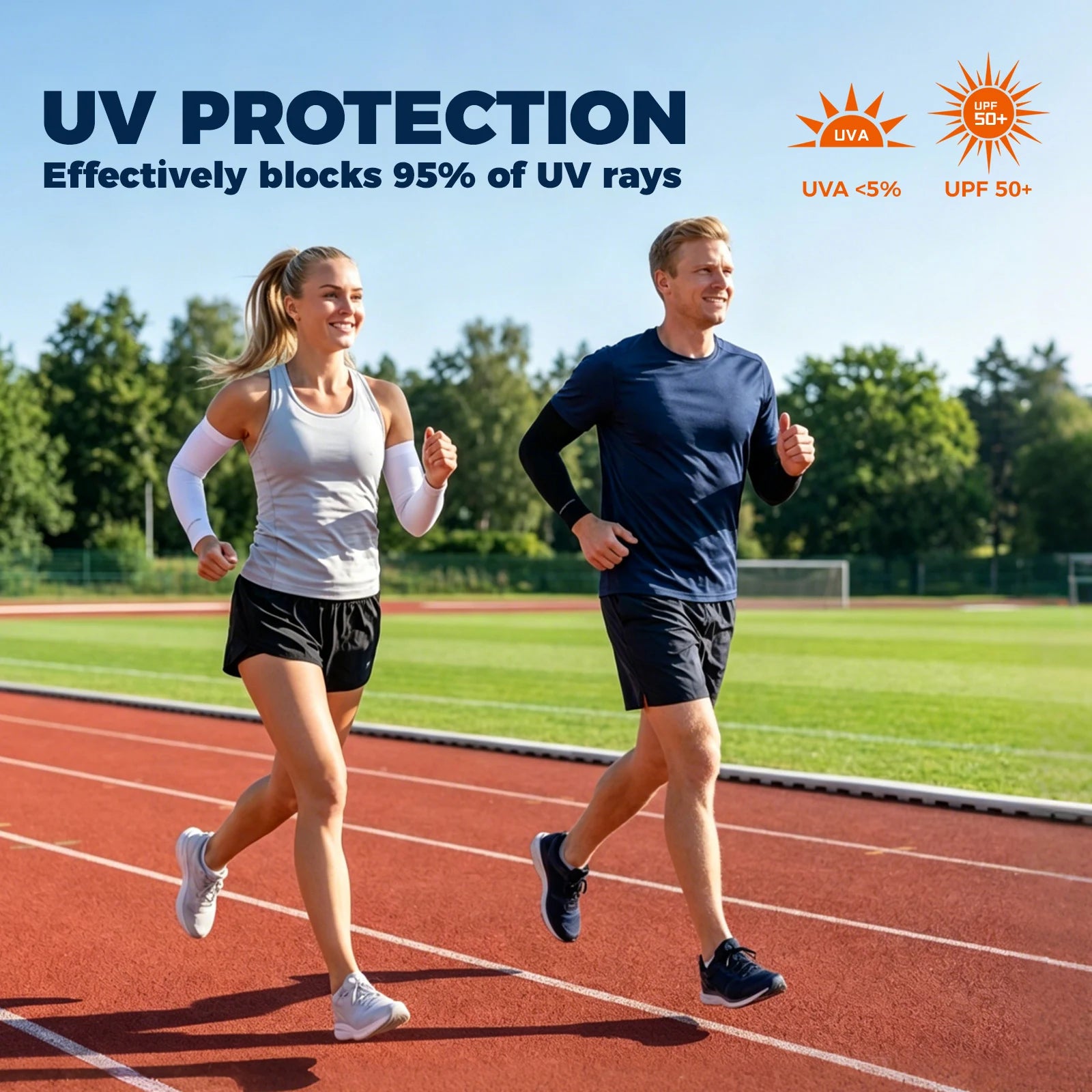 UV Cycling Arm Sleeves UPF 50+ with Quick Dry Fabric