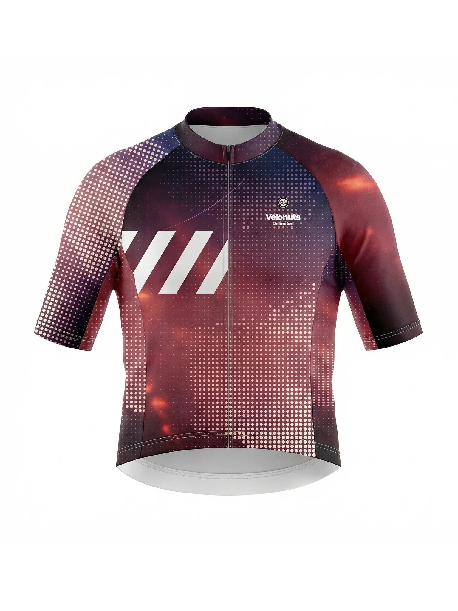 Men's Cycling Jersey Retro Signal#Type_Cosmic Halftone