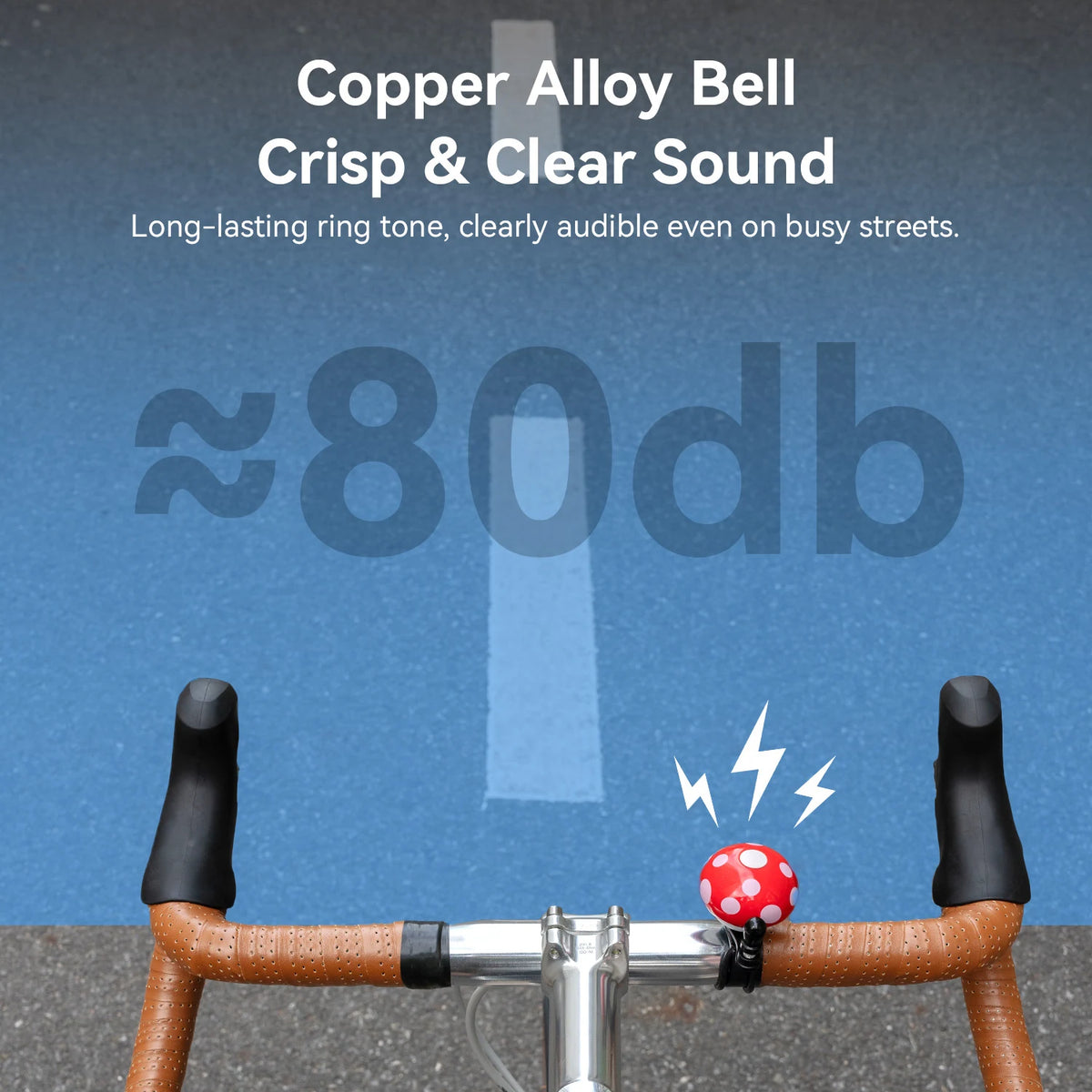 Vintage cartoon bicycle bell detail