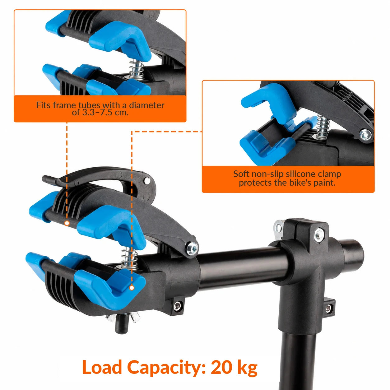 Wall Mounted Bike Repair Stand with 360° Rotating Clamp
