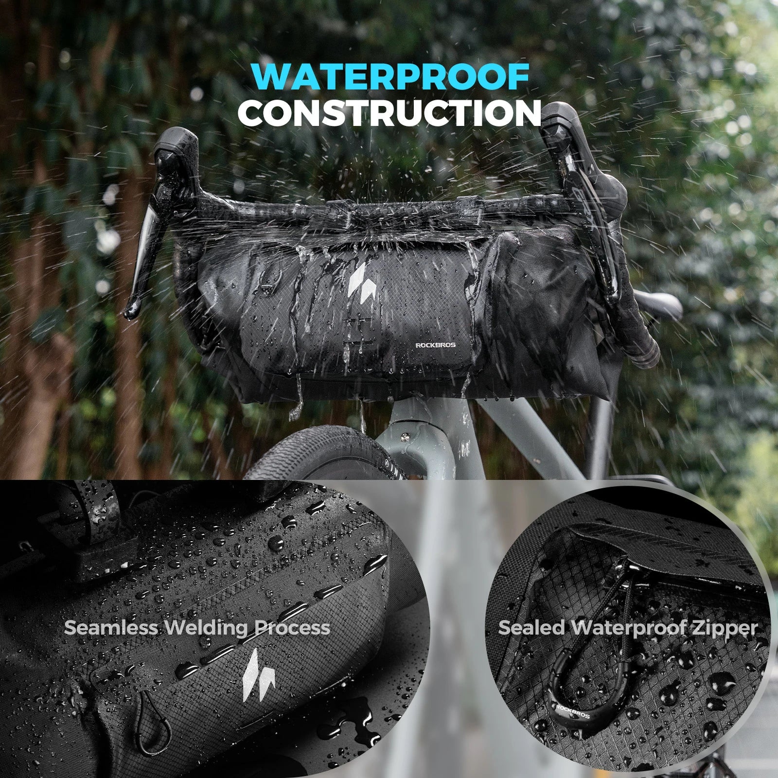 Rockbros bike bag for gravel, mountain, and folding bikes.