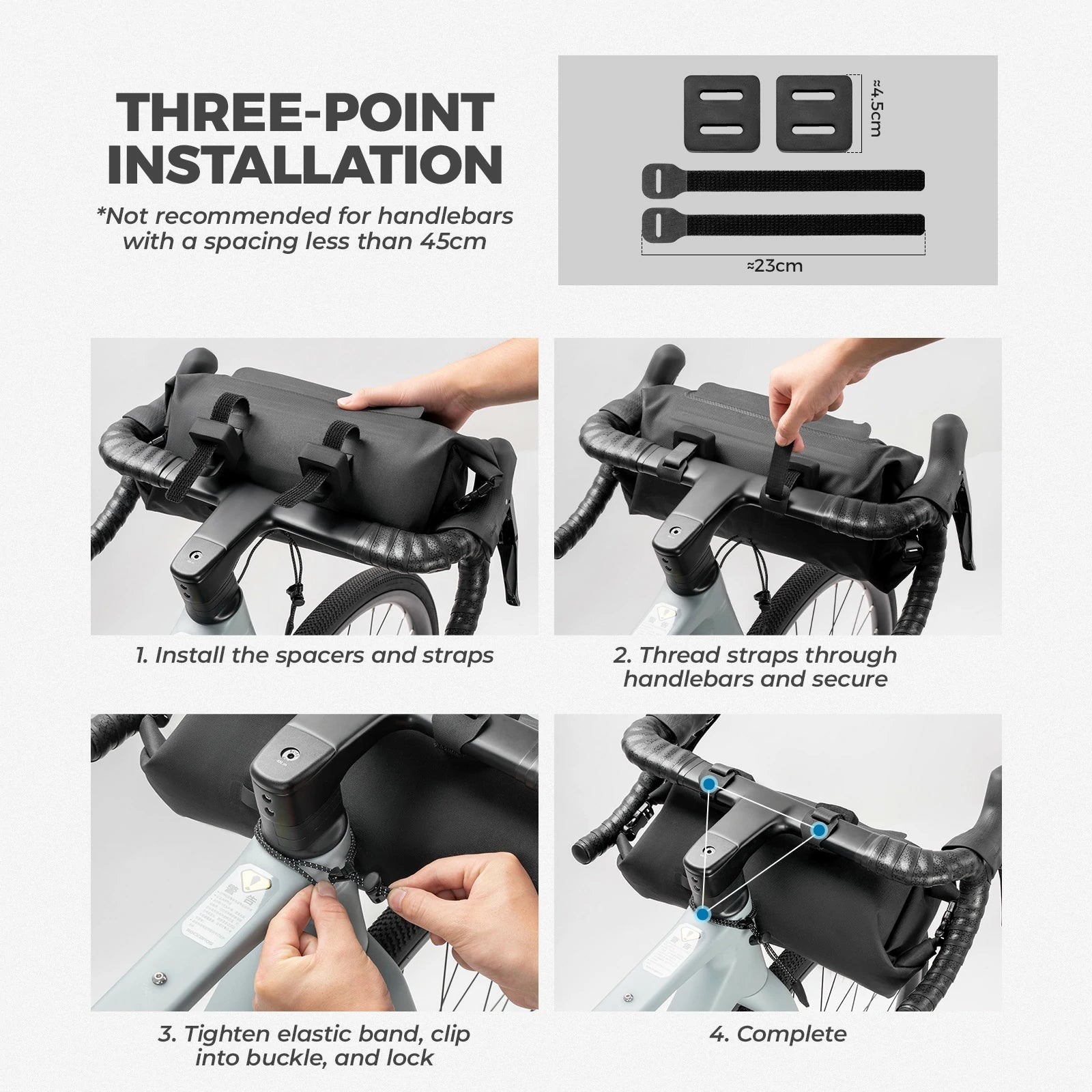 Rockbros bike bag for gravel, mountain, and folding bikes.
