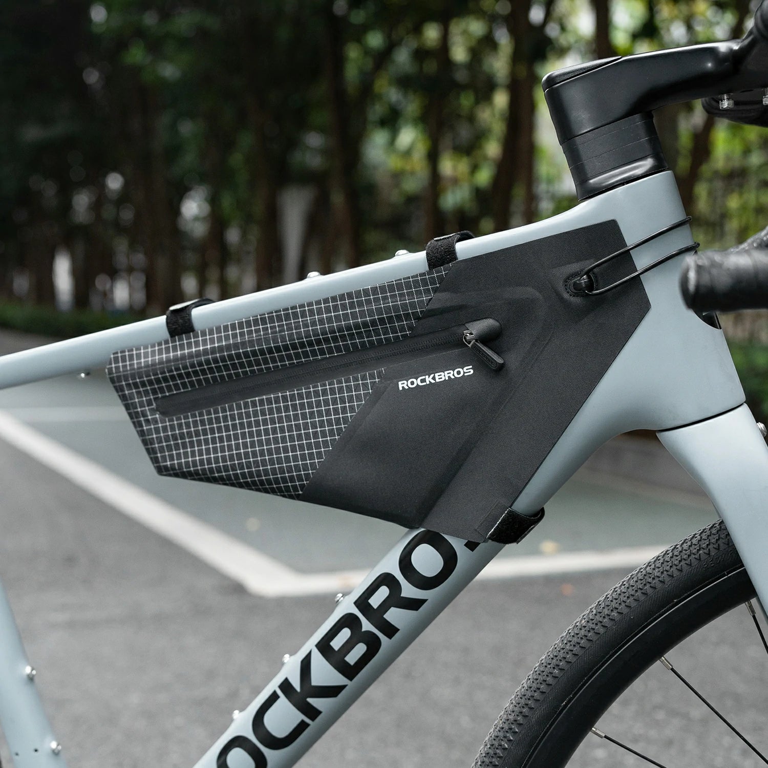 Waterproof Bike Frame Bag 1.7L Lightweight Cycling Storage Bag