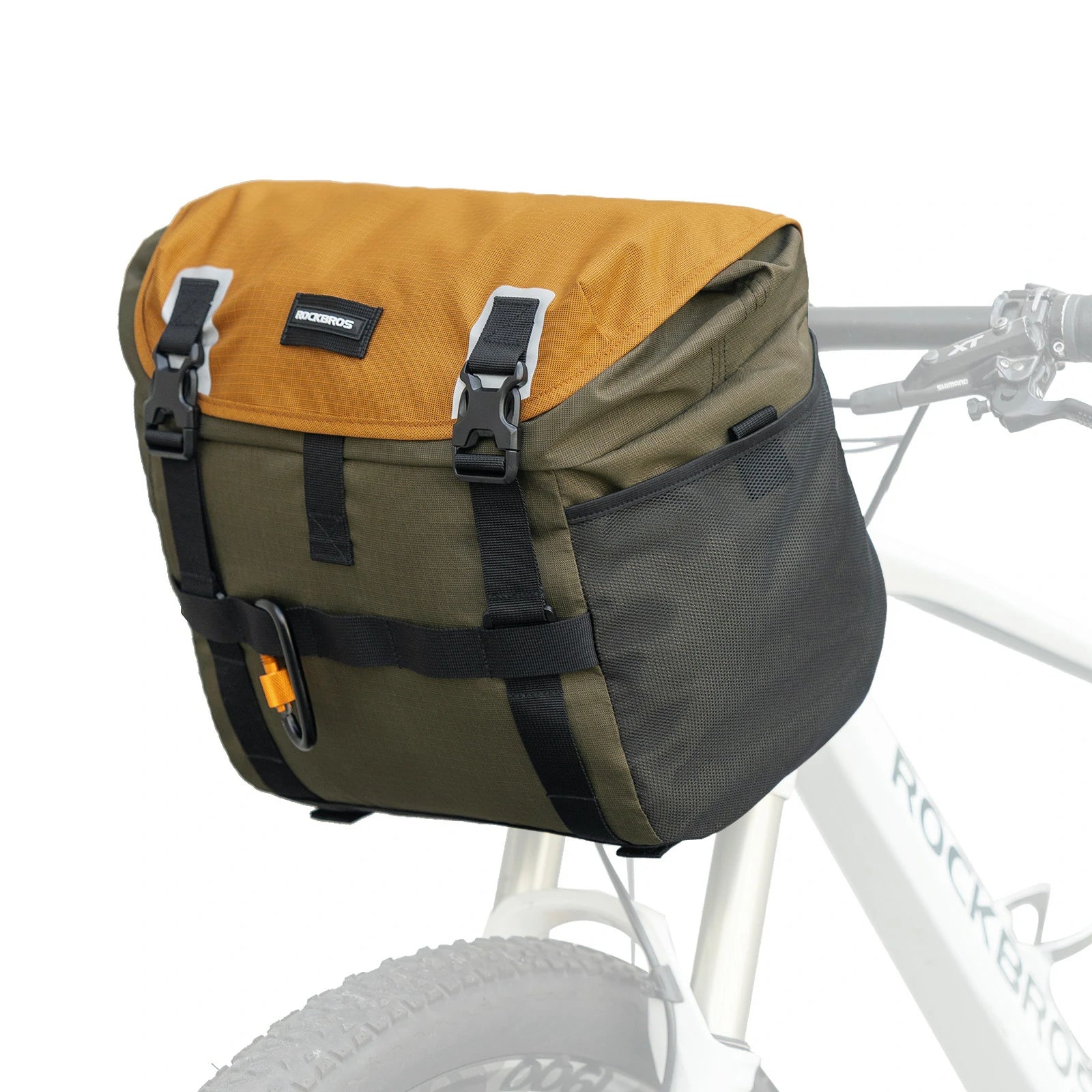 rockbros 24l waterproof bicycle handlebar bag for road and gravel bikes