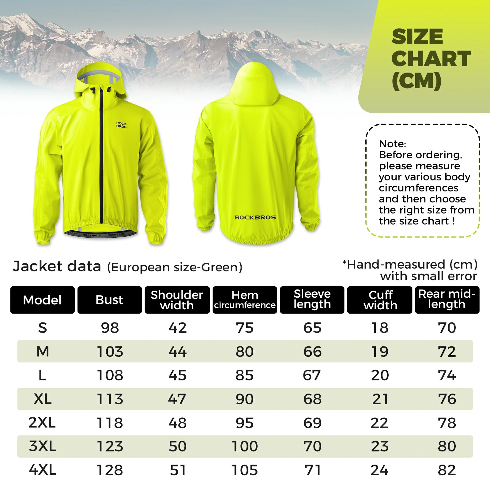 waterproof cycling rain jacket lightweight breathable raincoat for men and women