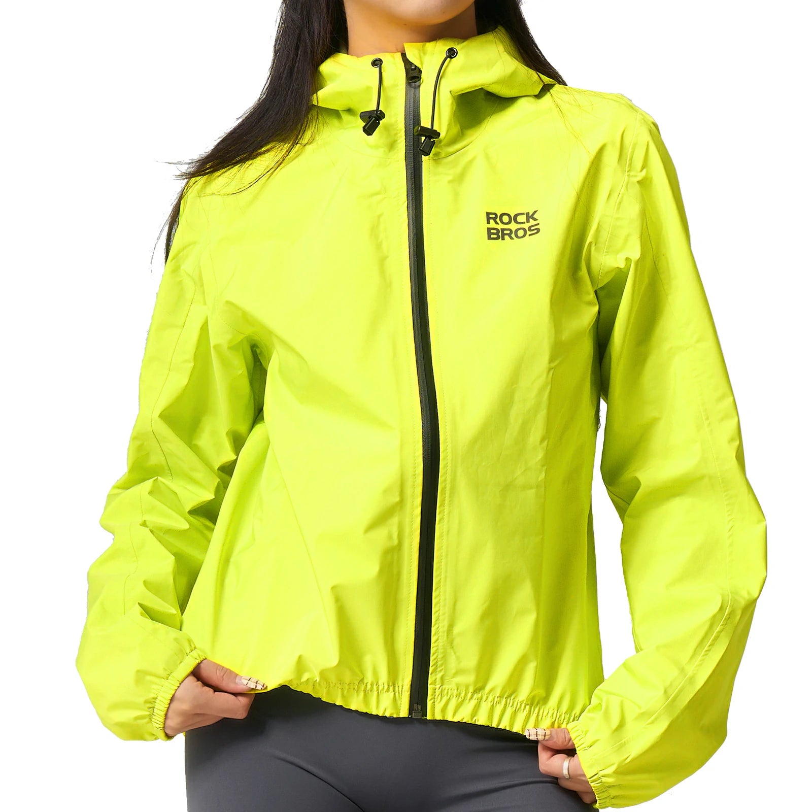 waterproof cycling rain jacket lightweight breathable raincoat for men and women