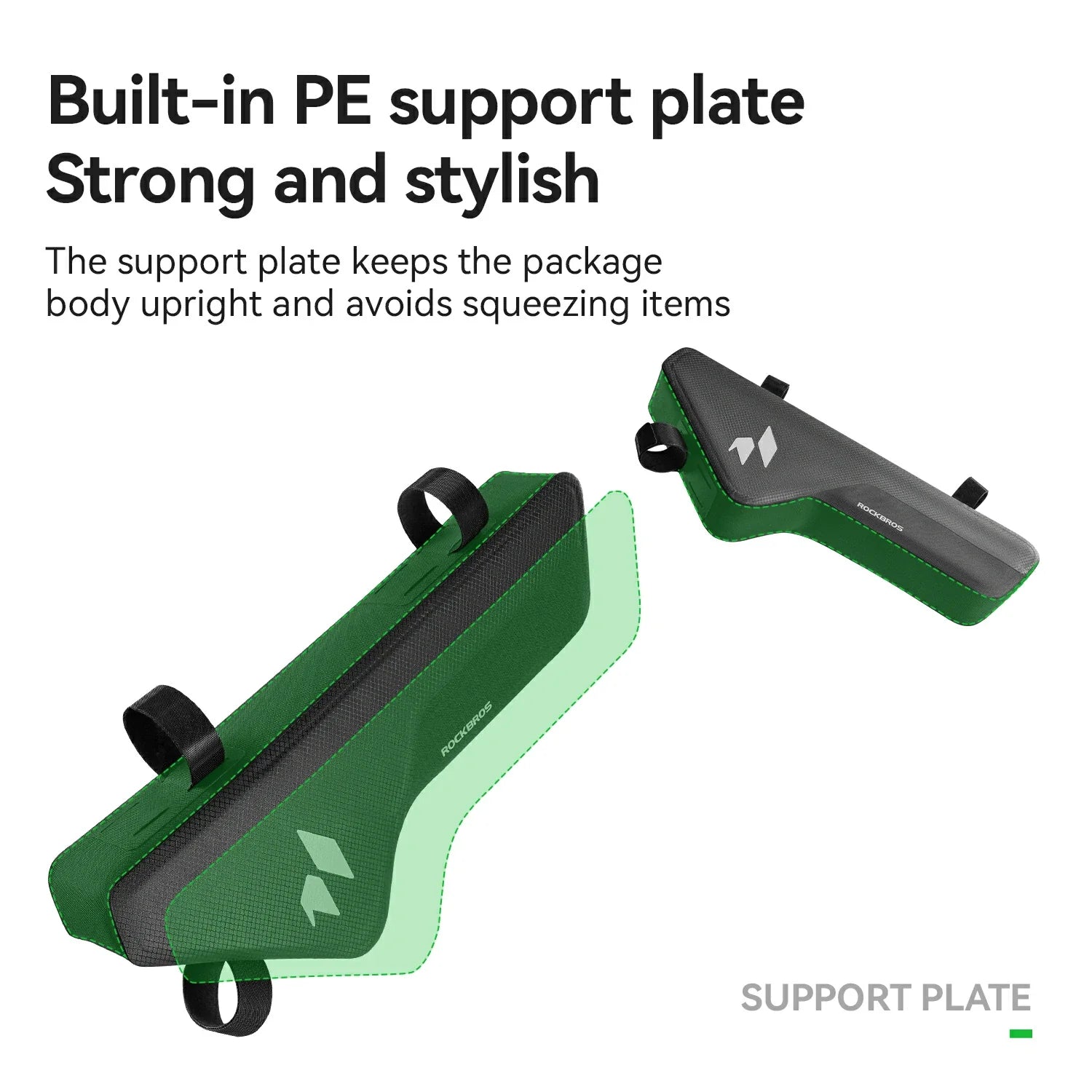 Built-in PE support plateStrong and stylish