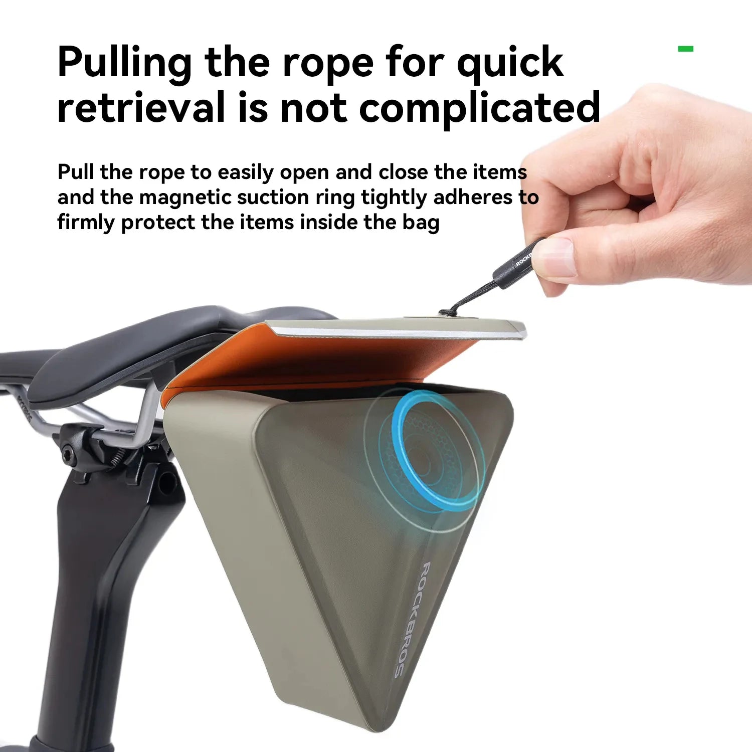 Waterproof Magnetic Saddle Bag 0.6L