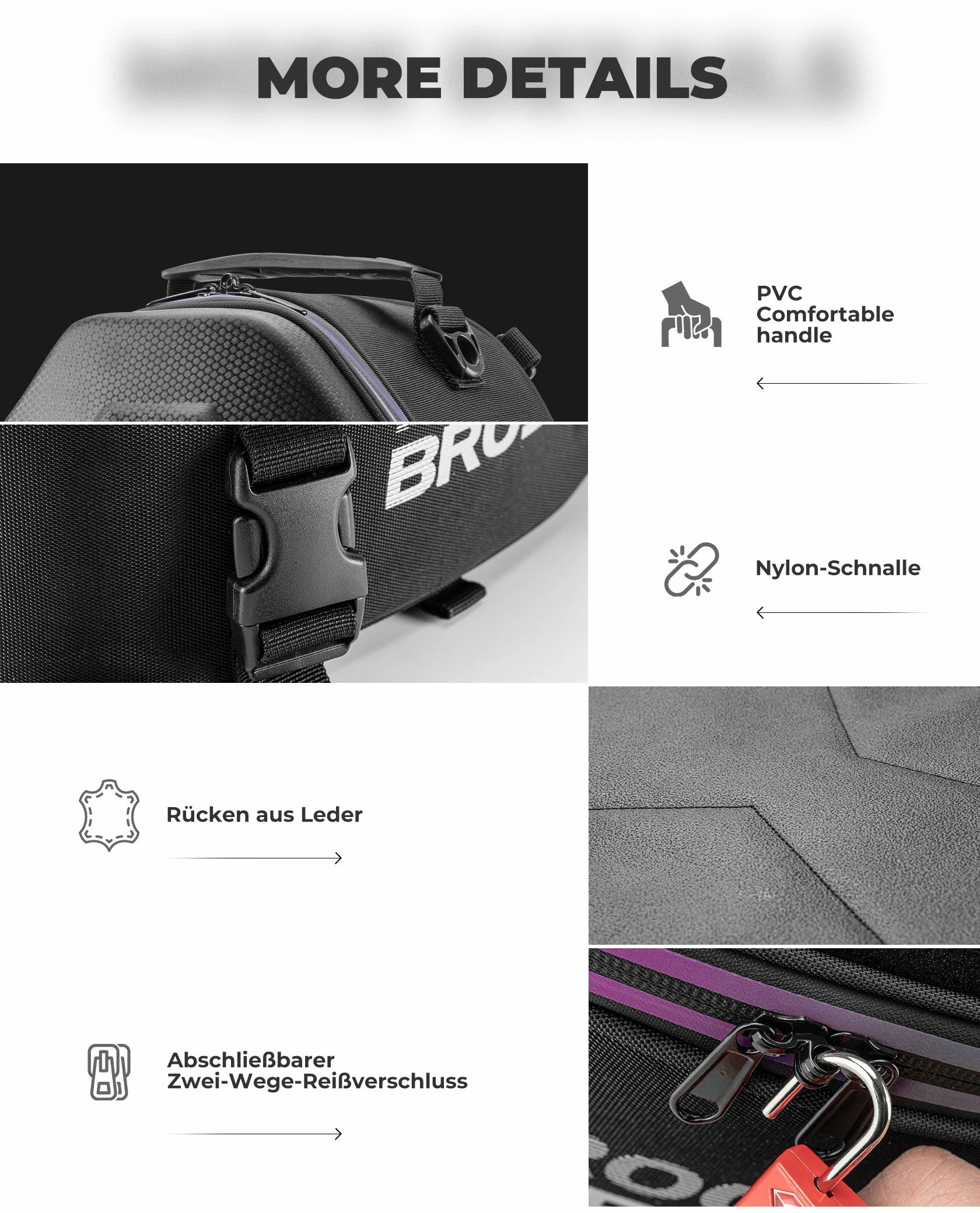 Waterproof Motorcycle & E-Bike Rear Seat Tail Bag