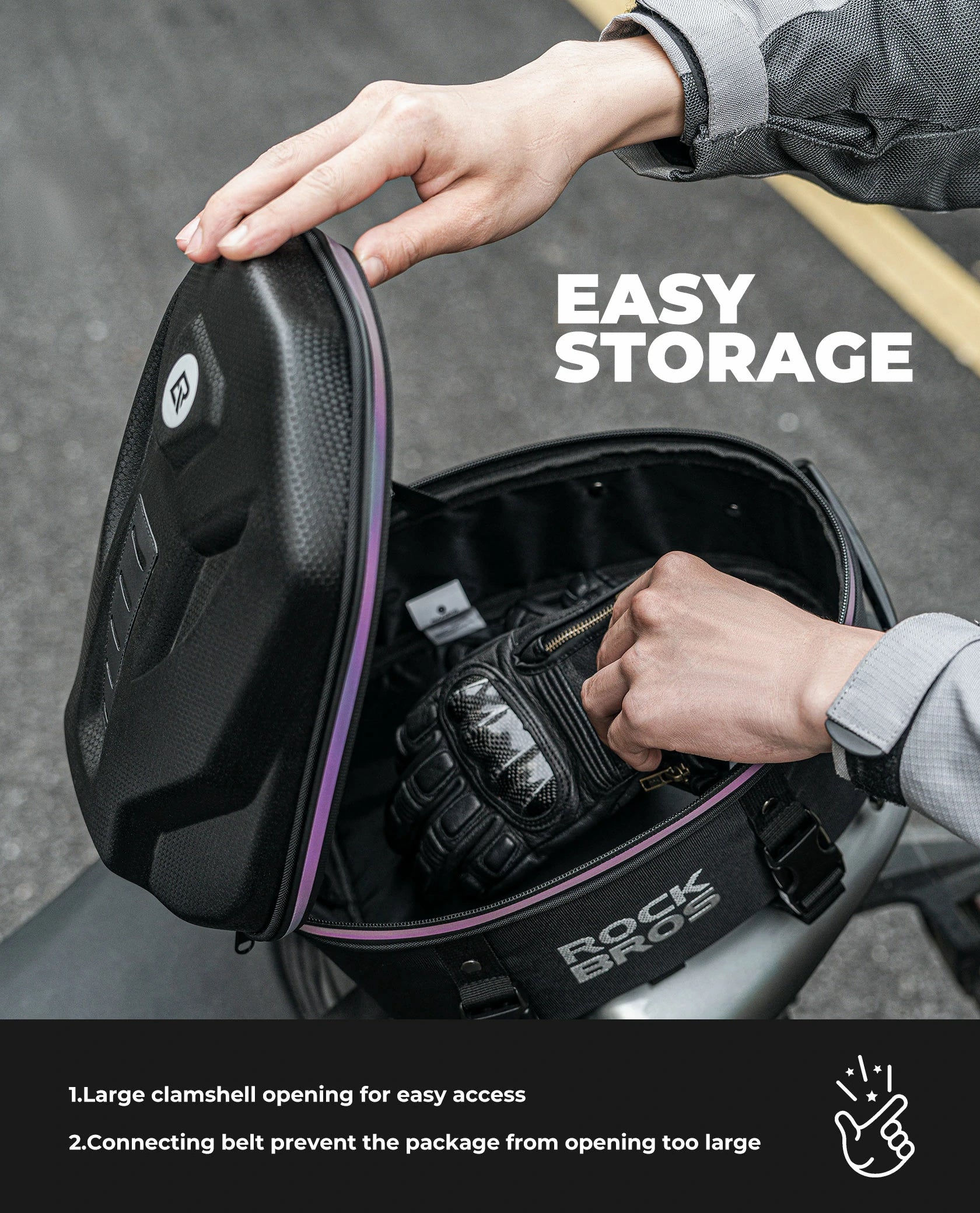 Waterproof Motorcycle & E-Bike Rear Seat Tail Bag