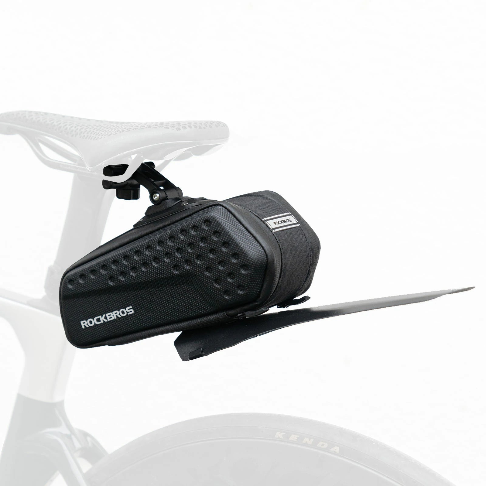 Waterproof 1.3L saddle bag with mudguard for MTB and road cycling#Capacity_1.3L