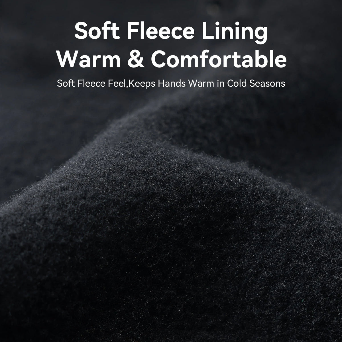 Windproof fleece cycling gloves detail