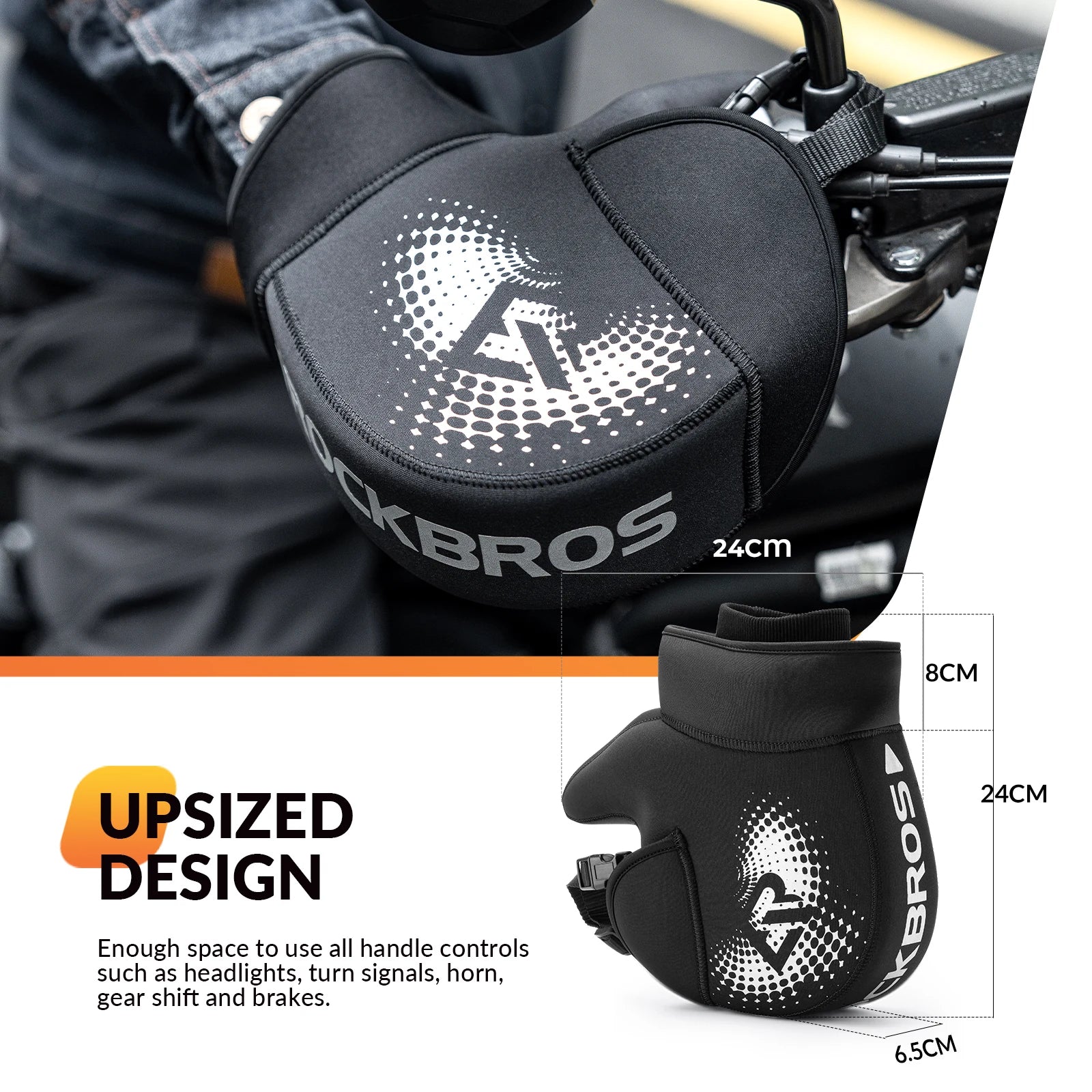 Winter Motorcycle Handlebar Mitts