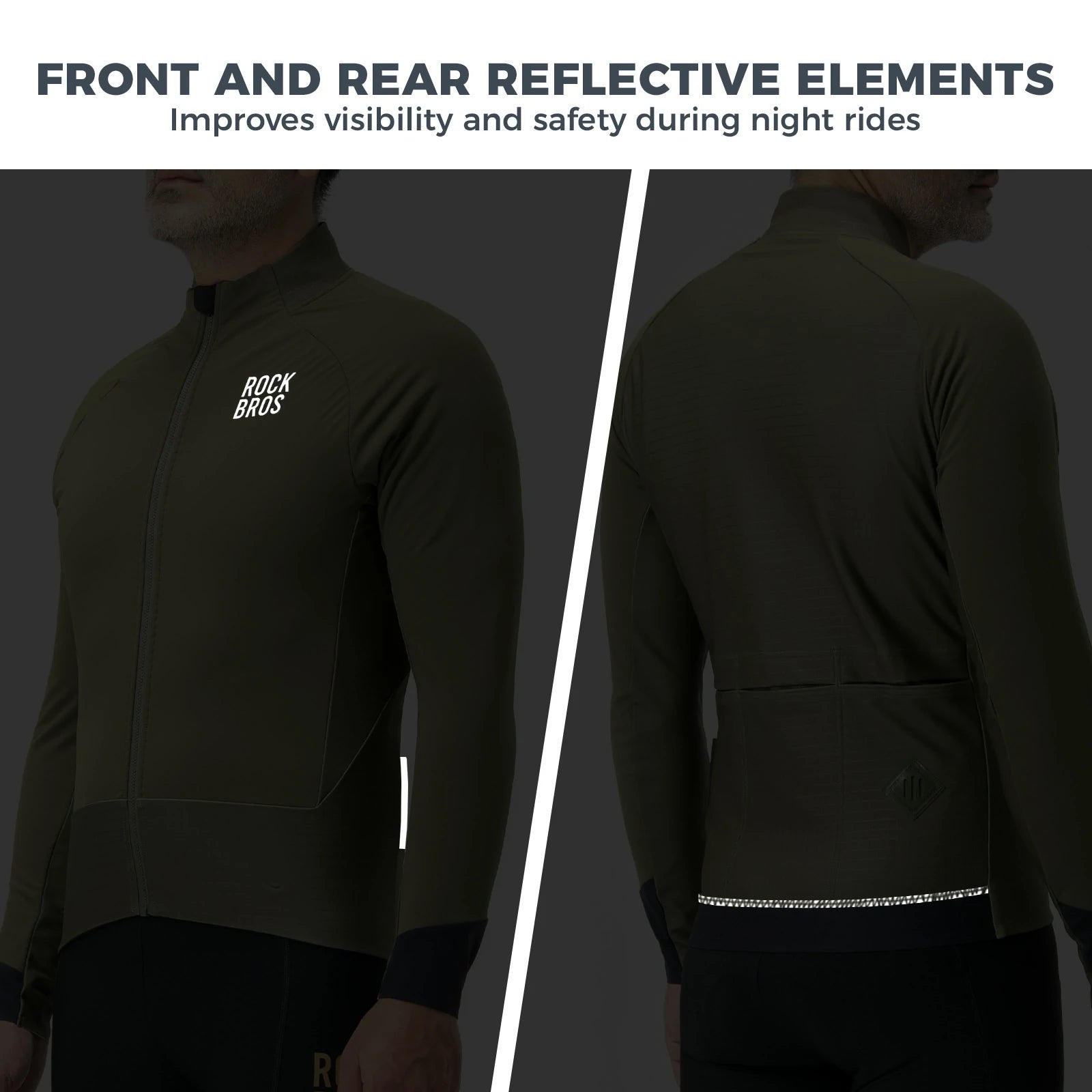 winter thermal cycling jacket with double layer fleece windproof and breathable