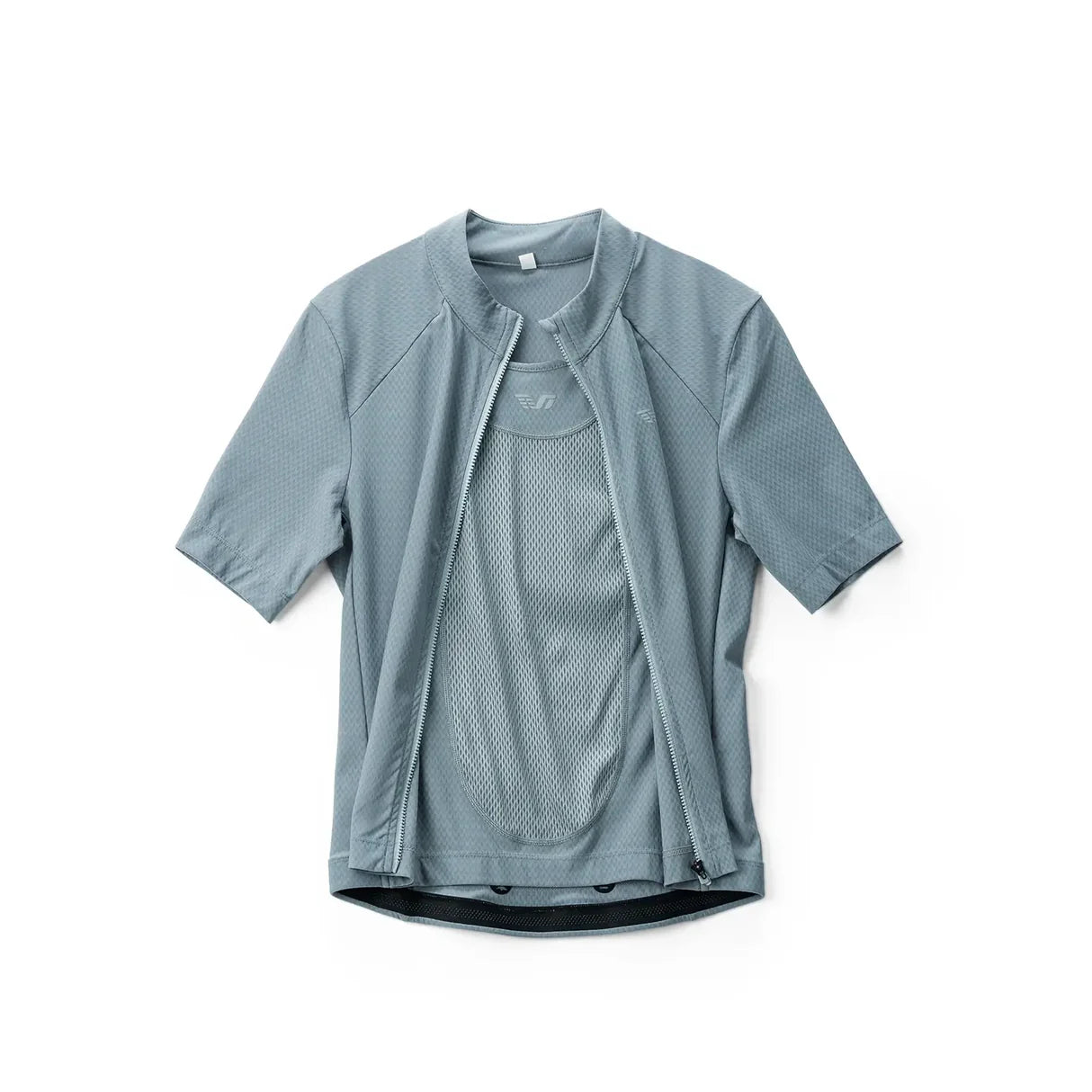 Women's 2-in-1 Short Sleeve Cycling Jersey#Color_Baby Blue