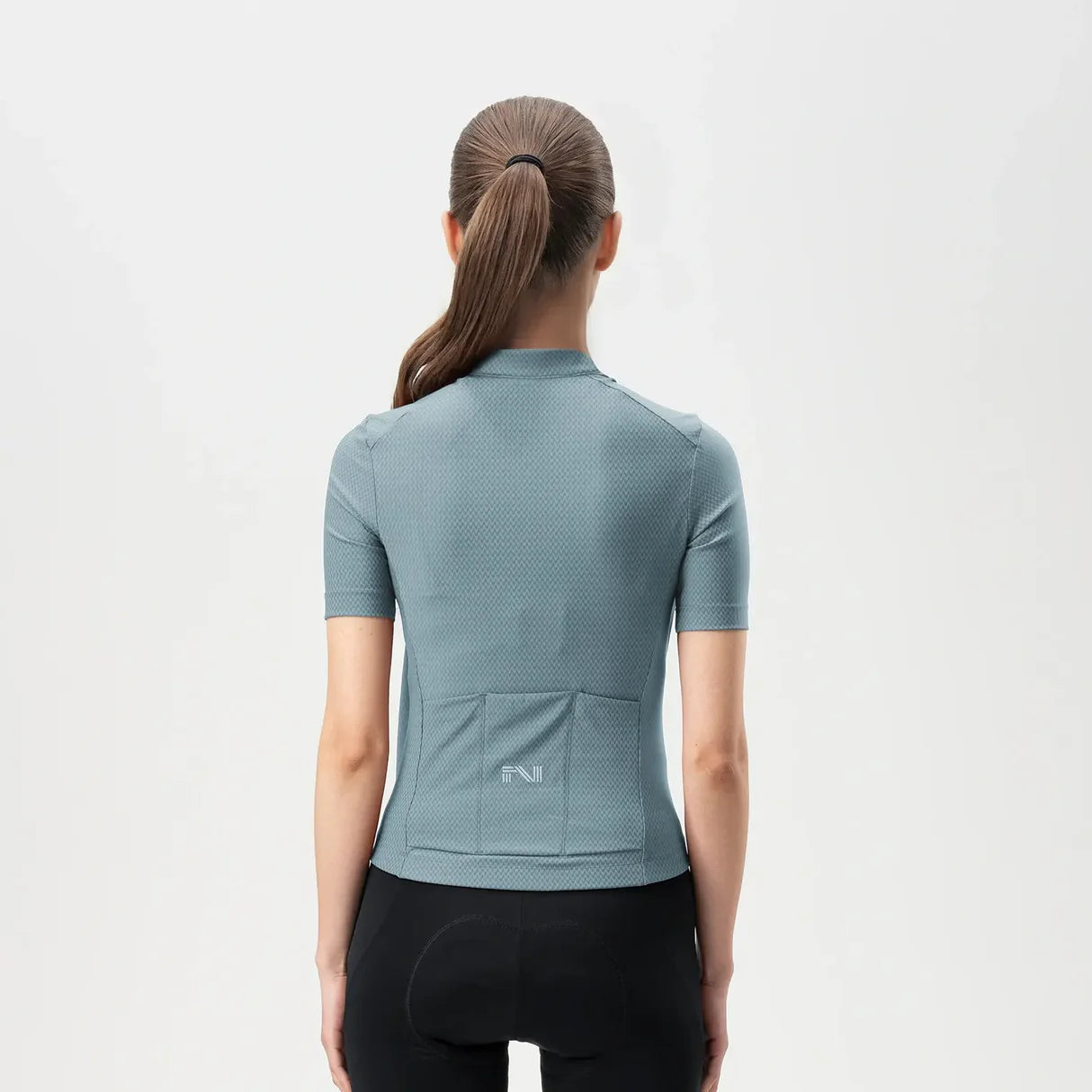 Women's 2-in-1 Short Sleeve Cycling Jersey#Color_Baby Blue