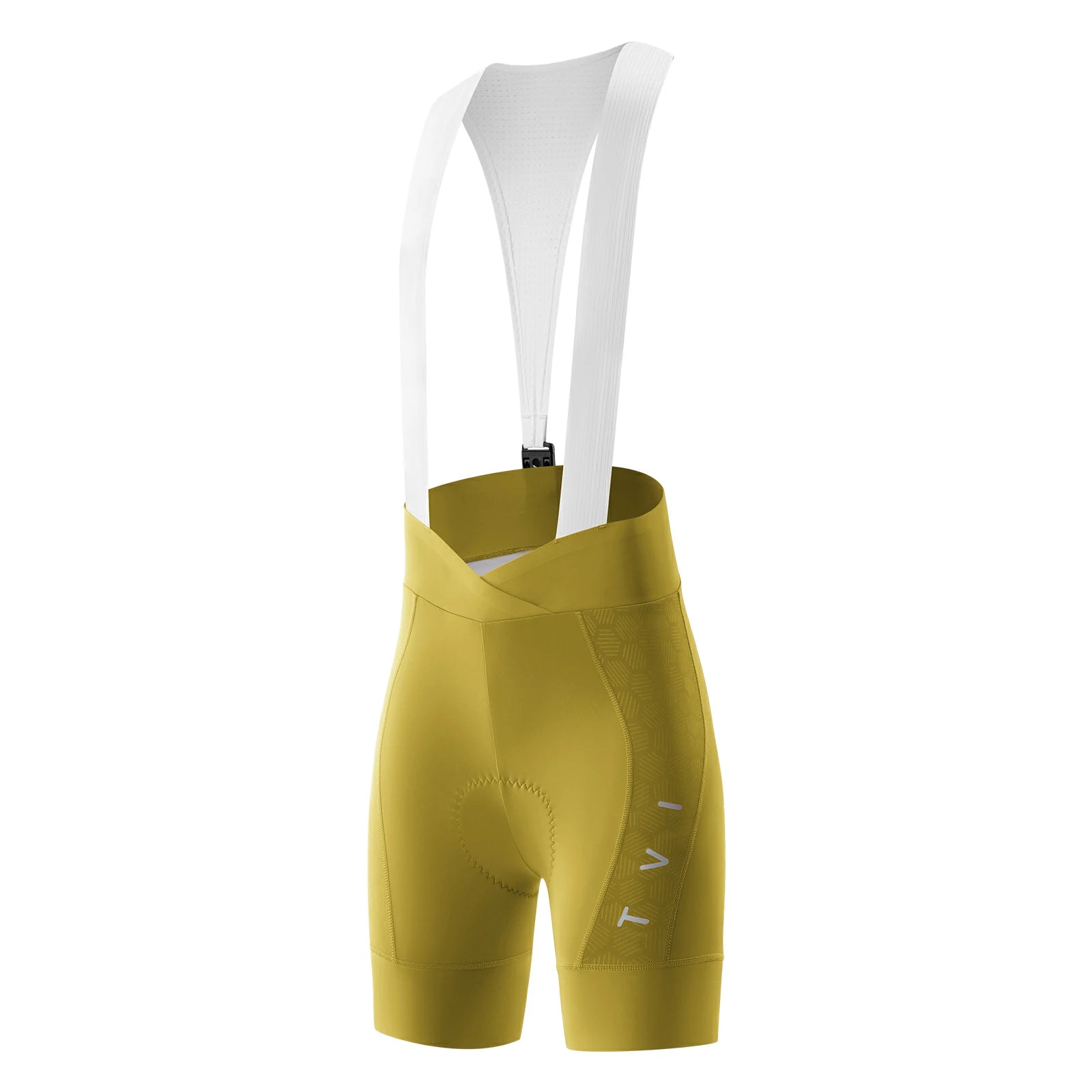 Women’s Cycling Bib Shorts with Magnetic Straps & Padding UK#color_Orange Yellow